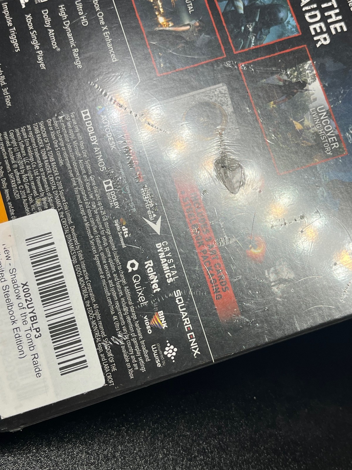 Shadow of the Tomb Raider Limited Steelbook Edition XB1 Xbox One🔥Fast Ship🔥A23