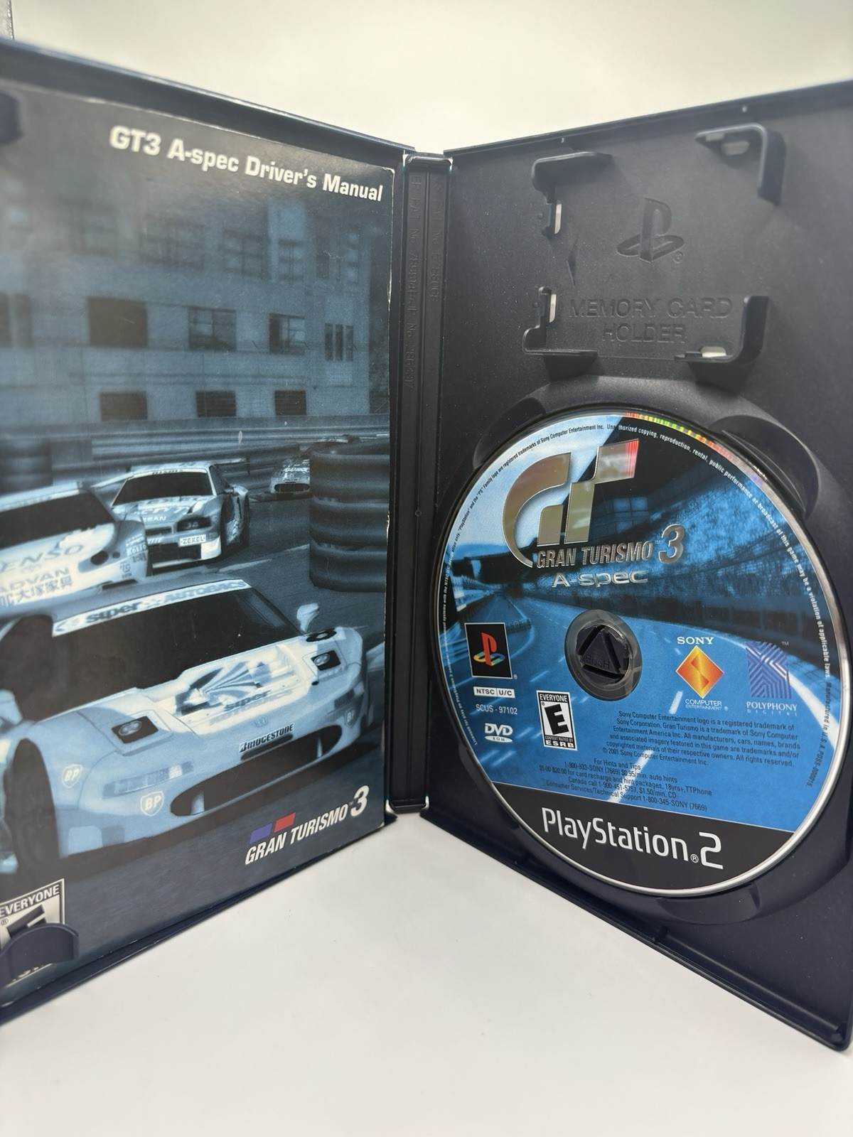 Gran Turismo 3 A-spec Grand Sony PlayStation 2 PS2 Complete Tested Black label