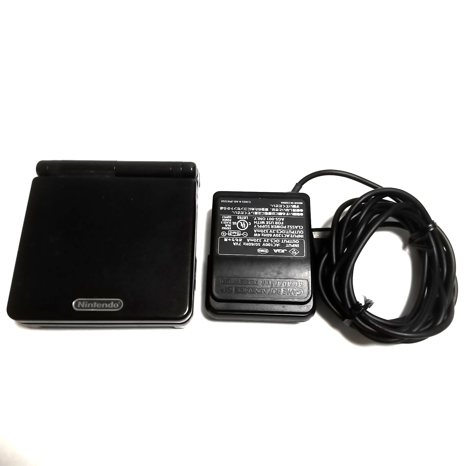 Game boy Advance SP BLACK GBA AGS-001 Console Nintendo Tested&Working w/charger
