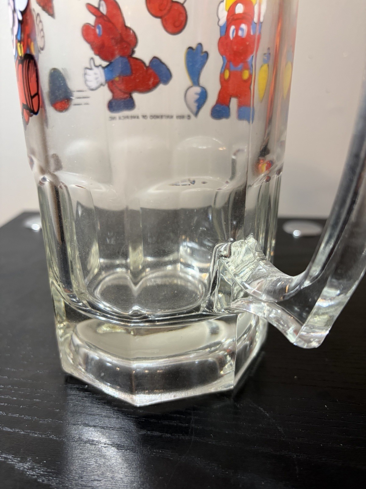1989 Super Mario Bros. Beer Stein Oversized Mug 8” Vintage Rare Collectible