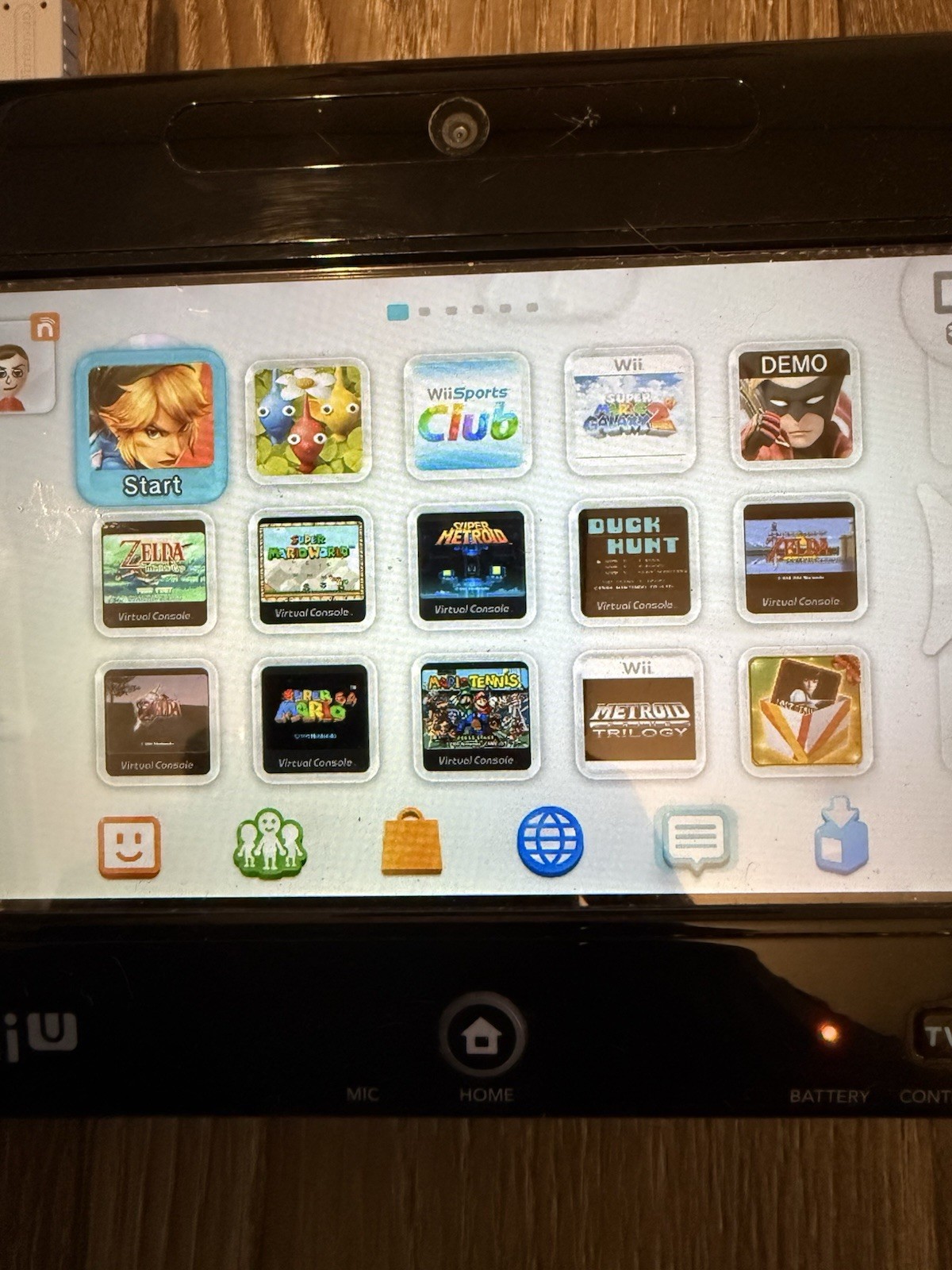 Nintendo Wii U WUP-101 Black Console 32GB w/ Gamepad WUP-010 Works TESTED