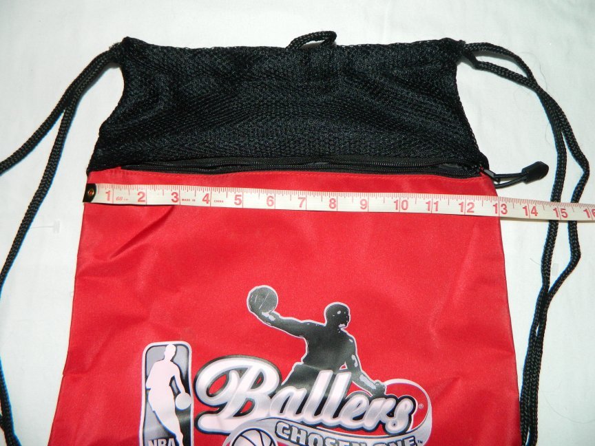 NBA Ballers: Chosen One Video Game Black & Red 18″ x 13″ Backpack Sack XBOX PS3