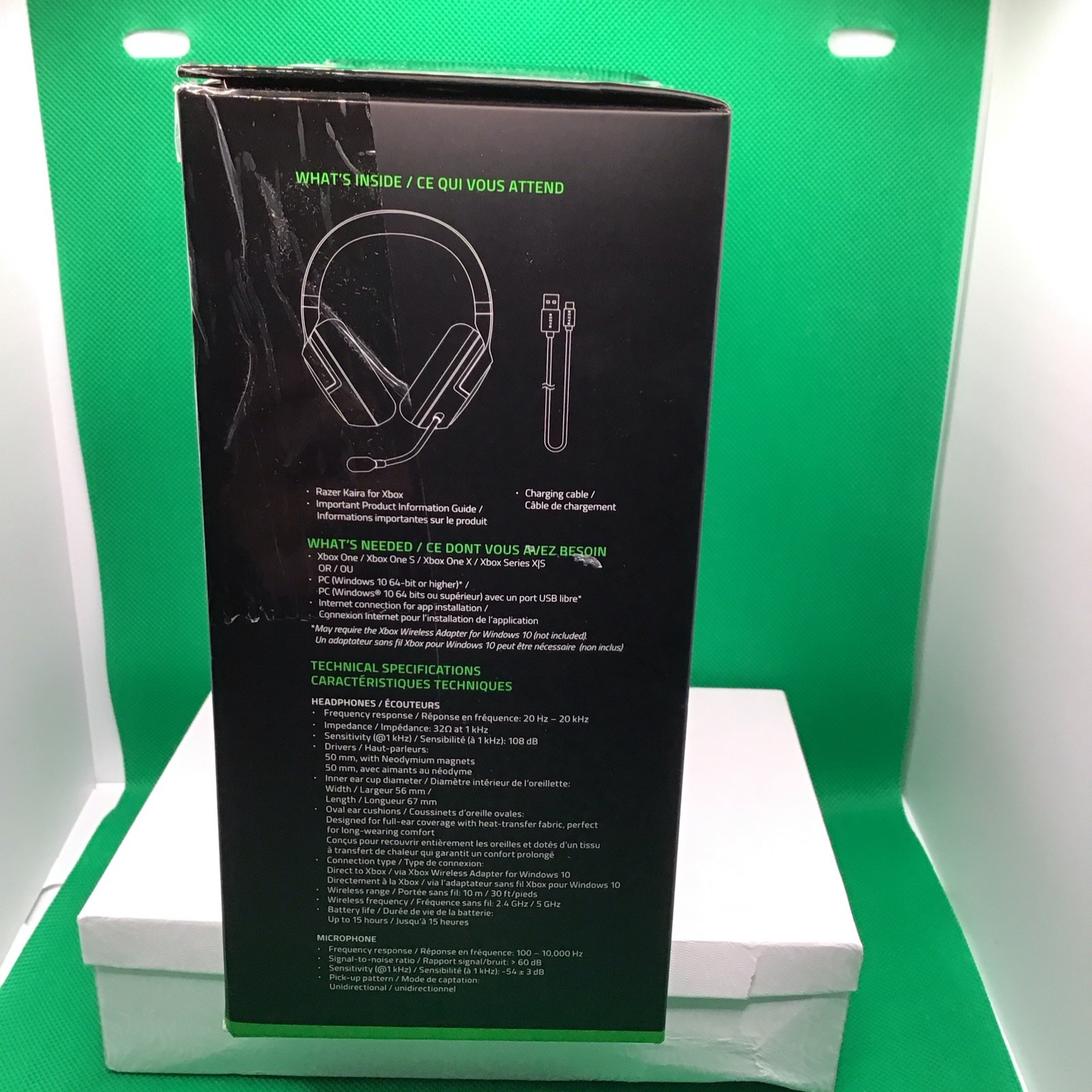 Razer Kaira Wireless Gaming Headset for Xbox Series X/S – Black/Green