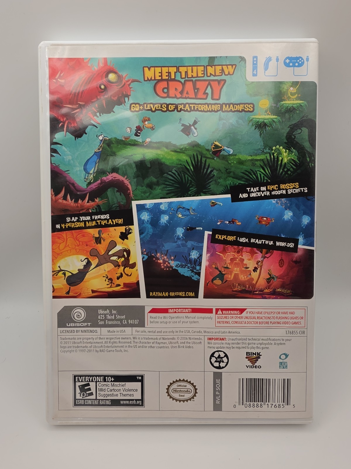 Rayman Origins – Nintendo Wii – Complete