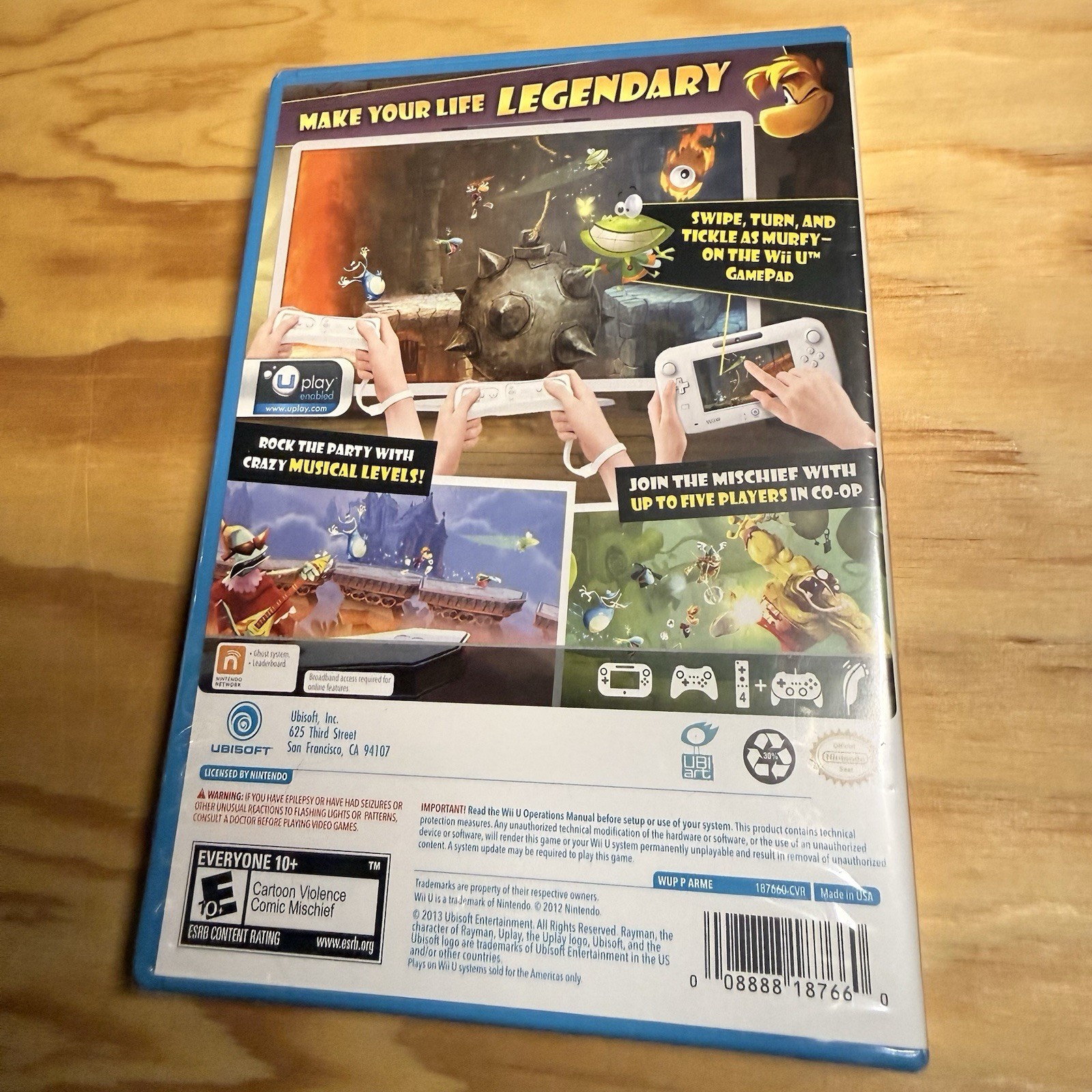 Rayman Legends – Nintendo Wii U – Brand New – SEALED