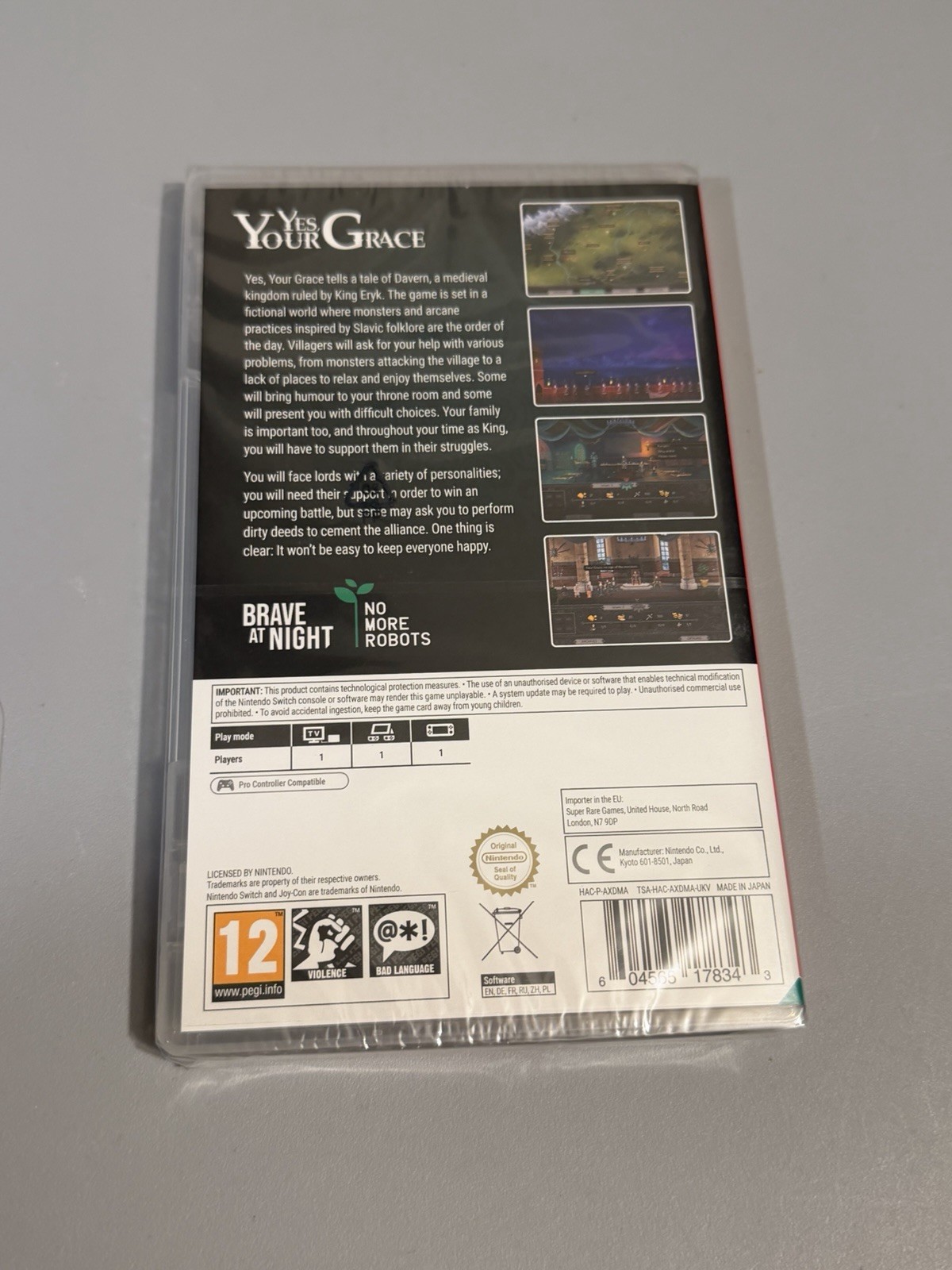 Yes, Your Grace – Super Rare Games #42 – Nintendo Switch – Brand New