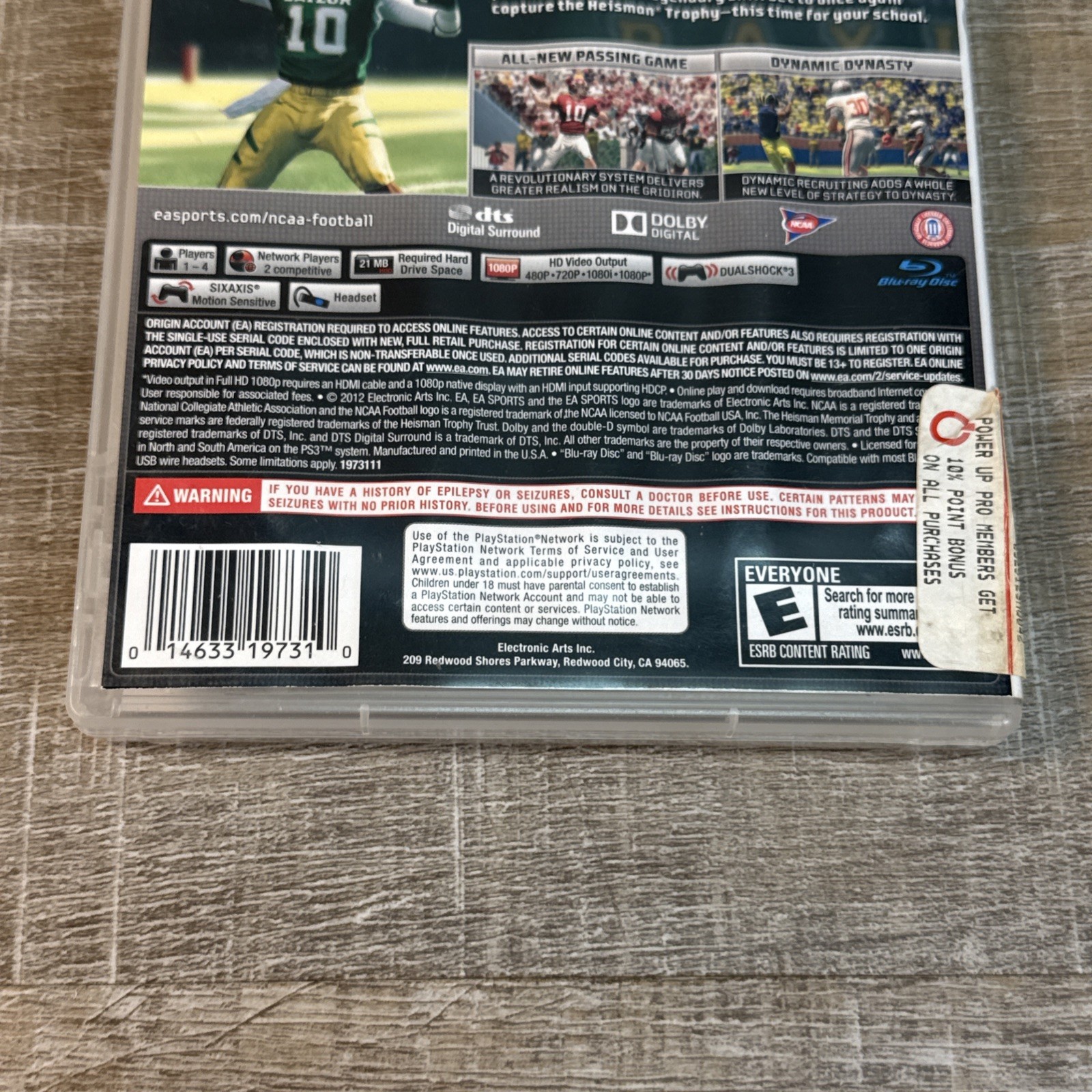 NCAA Football 13 PlayStation 3 PS3 Complete Tested