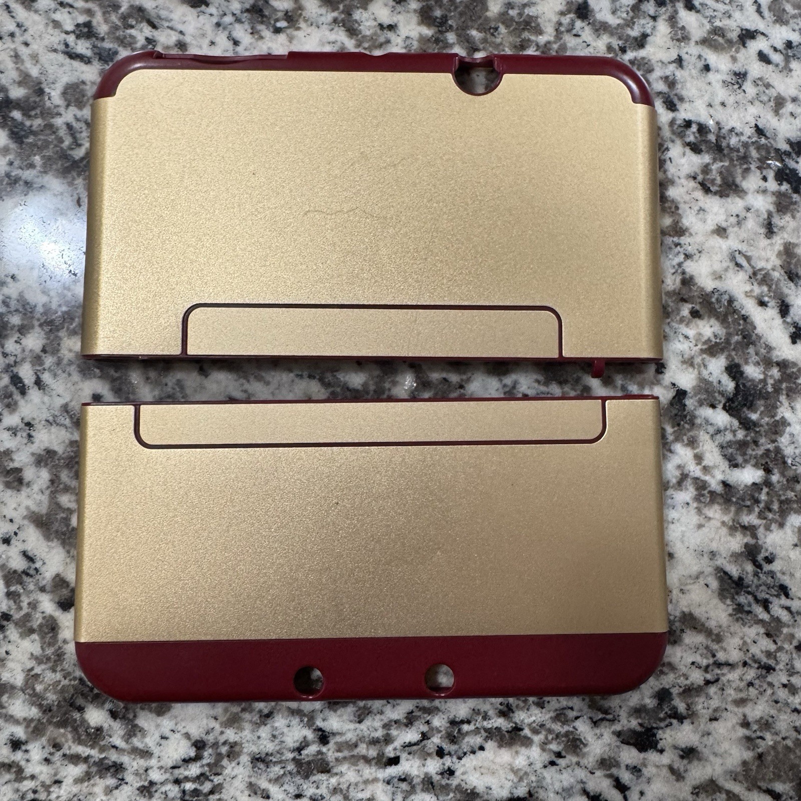 Double IPS New Nintendo 3DSLL W/ Loopy Capture Card, Metallic Red & Metal Shell