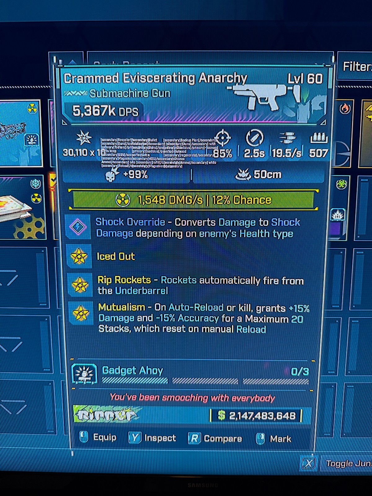Borderlands 4✨ MODDED PEARLESCENT HEAT SEEKING HOMING SMG BL4 ✅PC-PS-XBOX✨