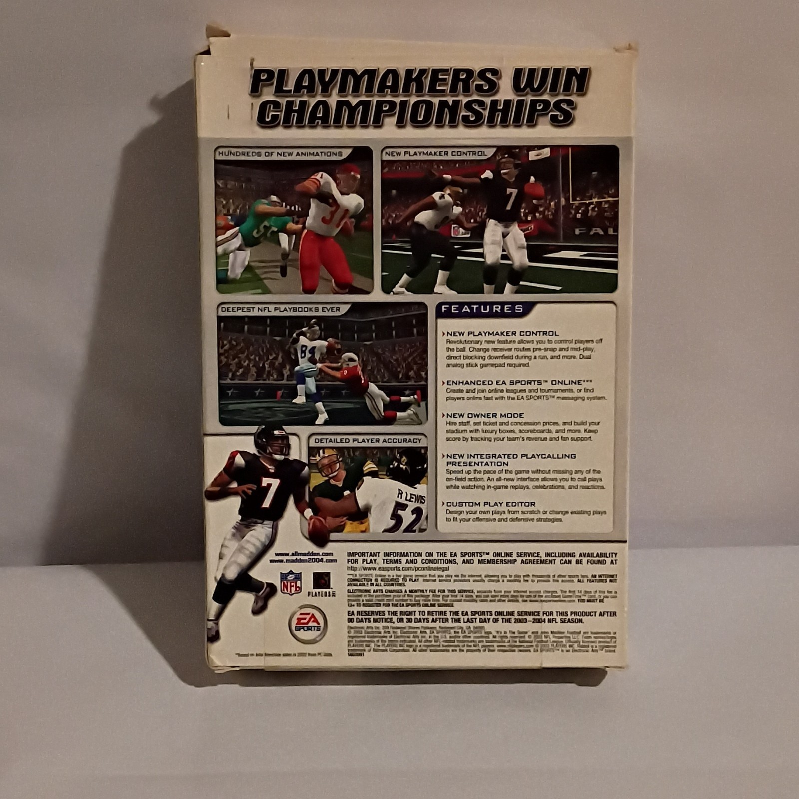 EA Sports Madden NFL 2004 PC CD-ROM Football Sports Game E (Everyone) 2004