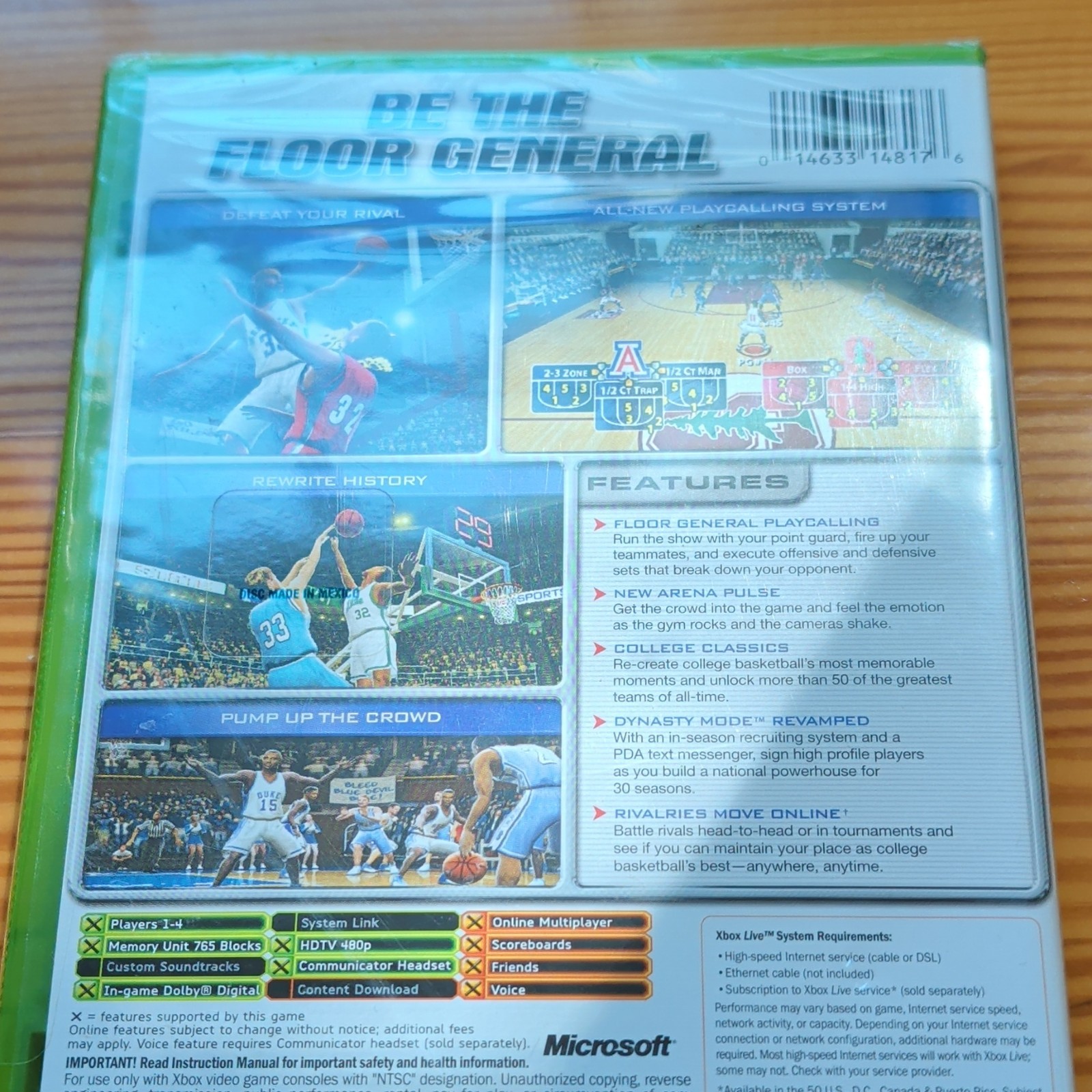 NCAA March Madness 2005 Xbox Complete w/ Manual Tested EA Sports NTSC-U/C