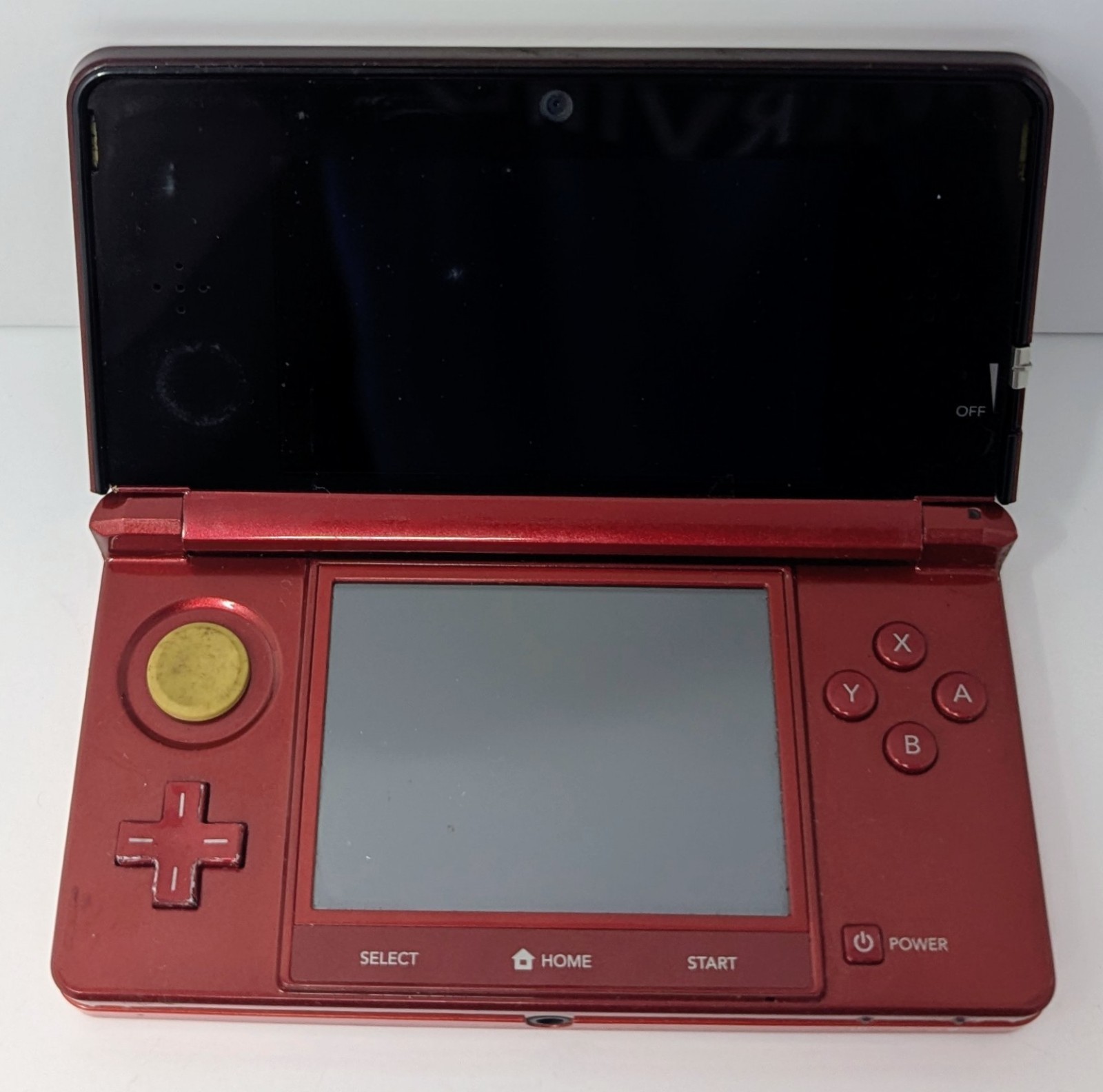 Nintendo 3DS Flame Red Handheld System Bundle w/ Charger – Paddington – Tested!