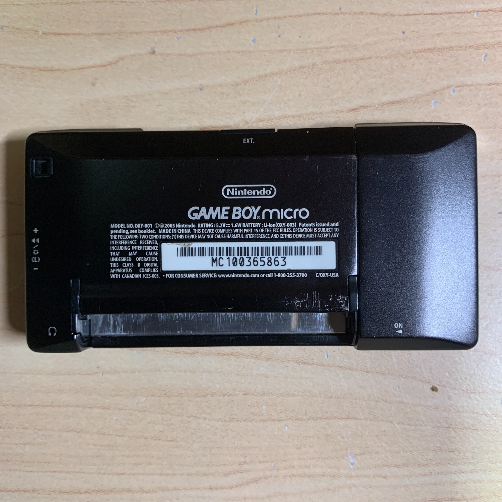 Nintendo Game Boy Micro Black Console New Battery Faceplate Charger Case Tested