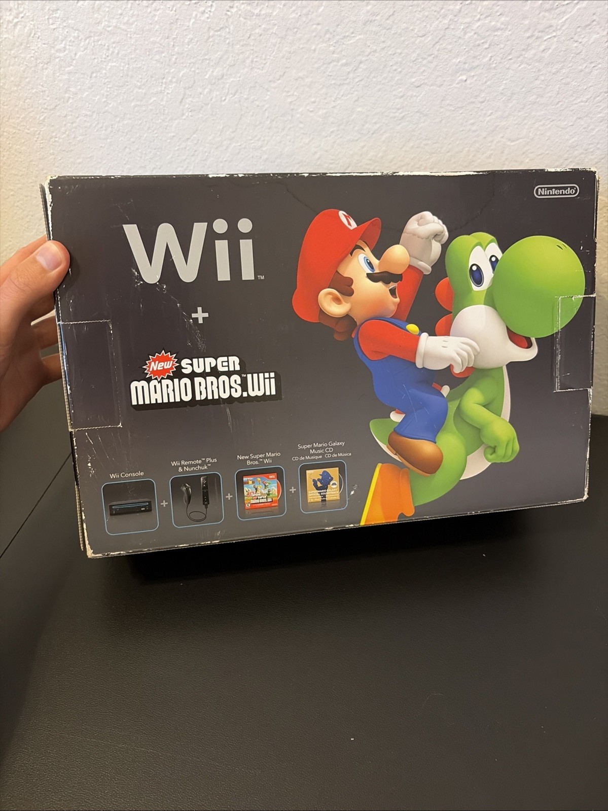 Nintendo Wii RVL-101 Console Bundle W/ 4 Games Soundtrack Remote Cables TESTED
