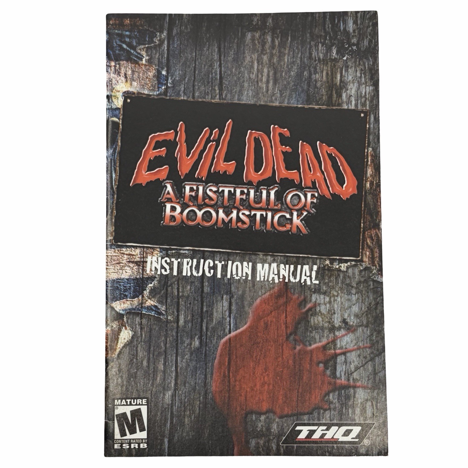 Evil Dead: A Fistful of Boomstick PlayStation 2 Authentic Replacement Manual