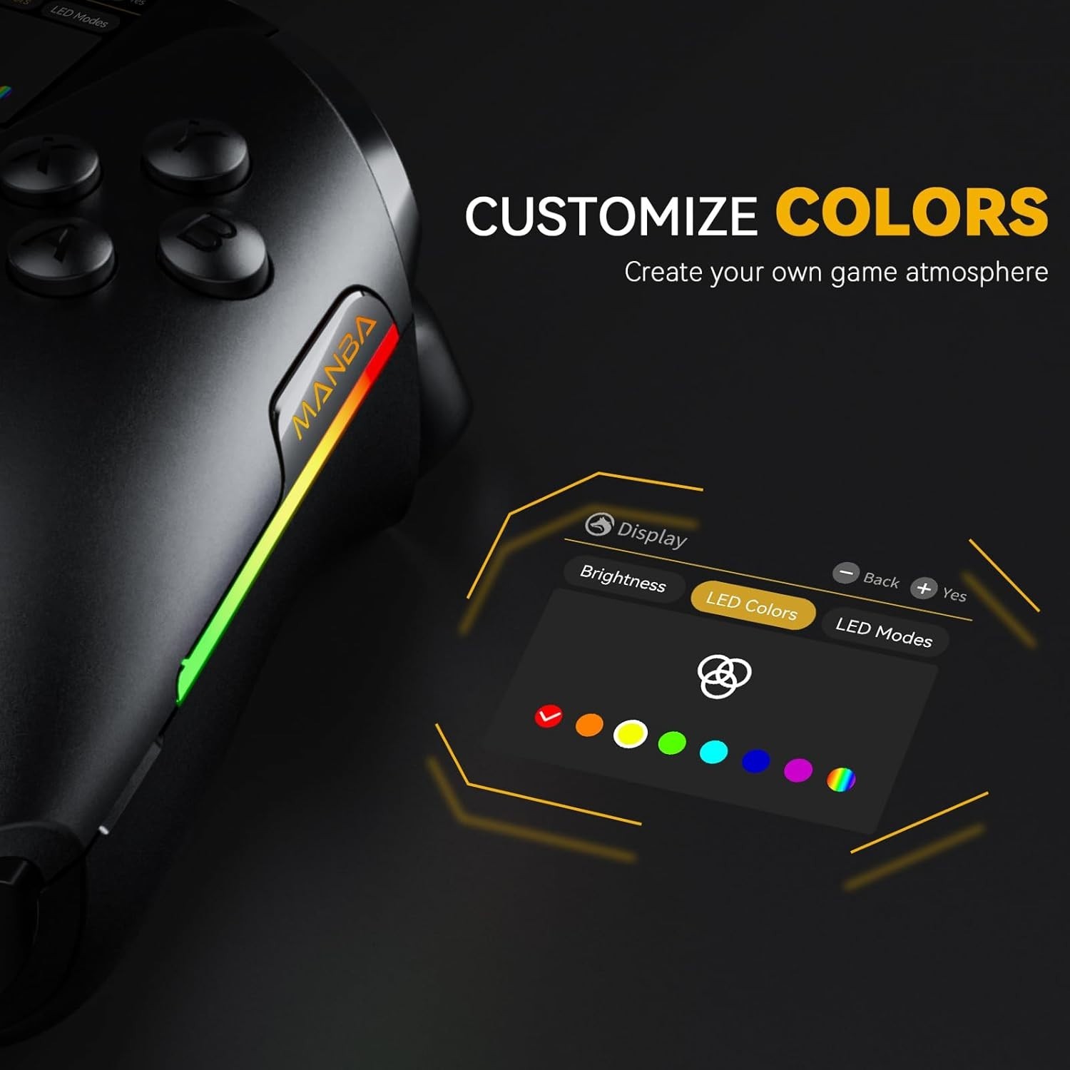 Interactive Screen Wireless Gaming Controller for
