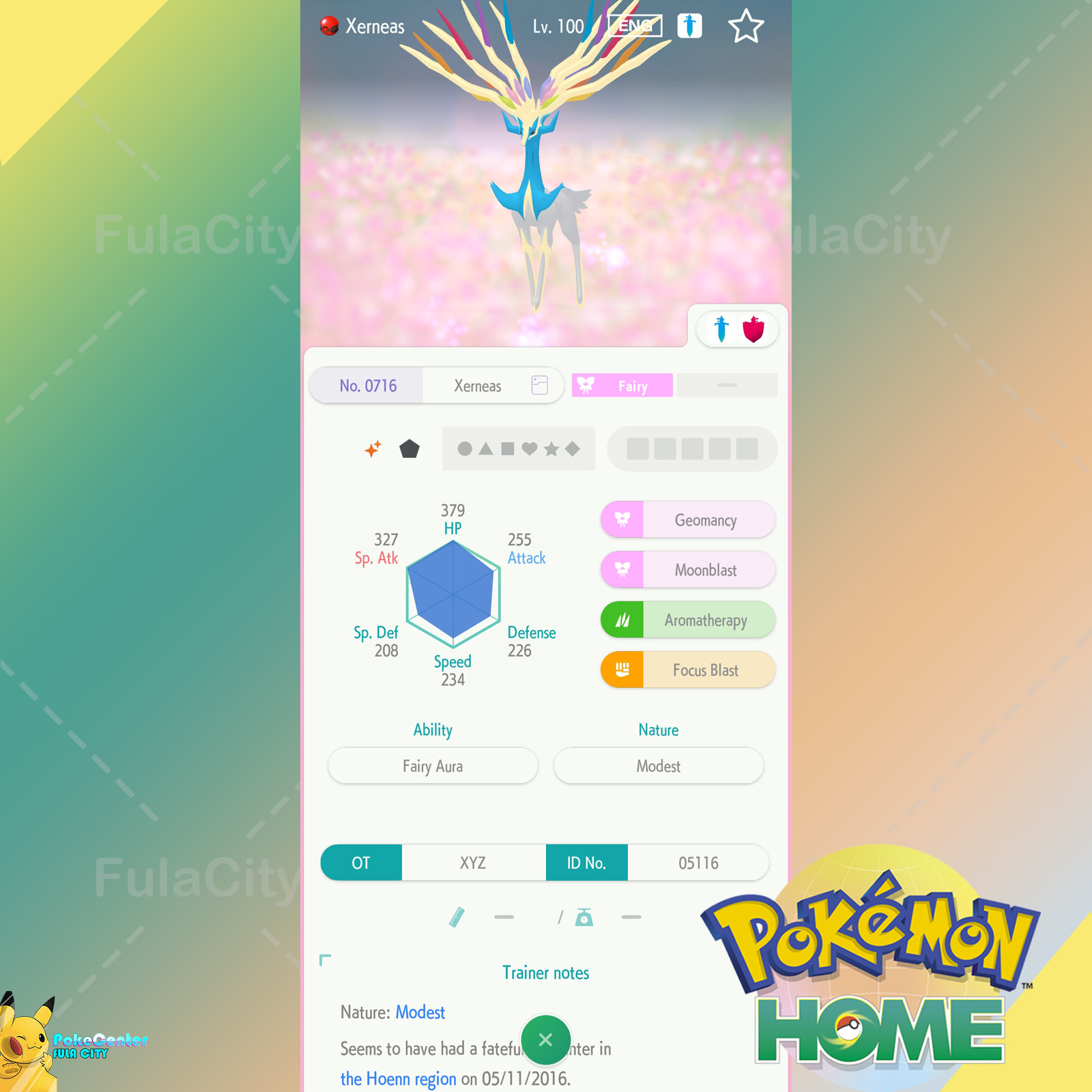 ✨ Shiny Xerneas 🟢Event American Descartes 🟡 Pokemon HOME Trade🟢
