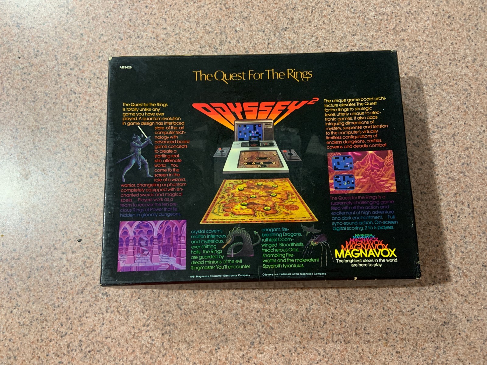 1981 Magnavox Odyssey 2 The Quest for the Rings Tested & Working