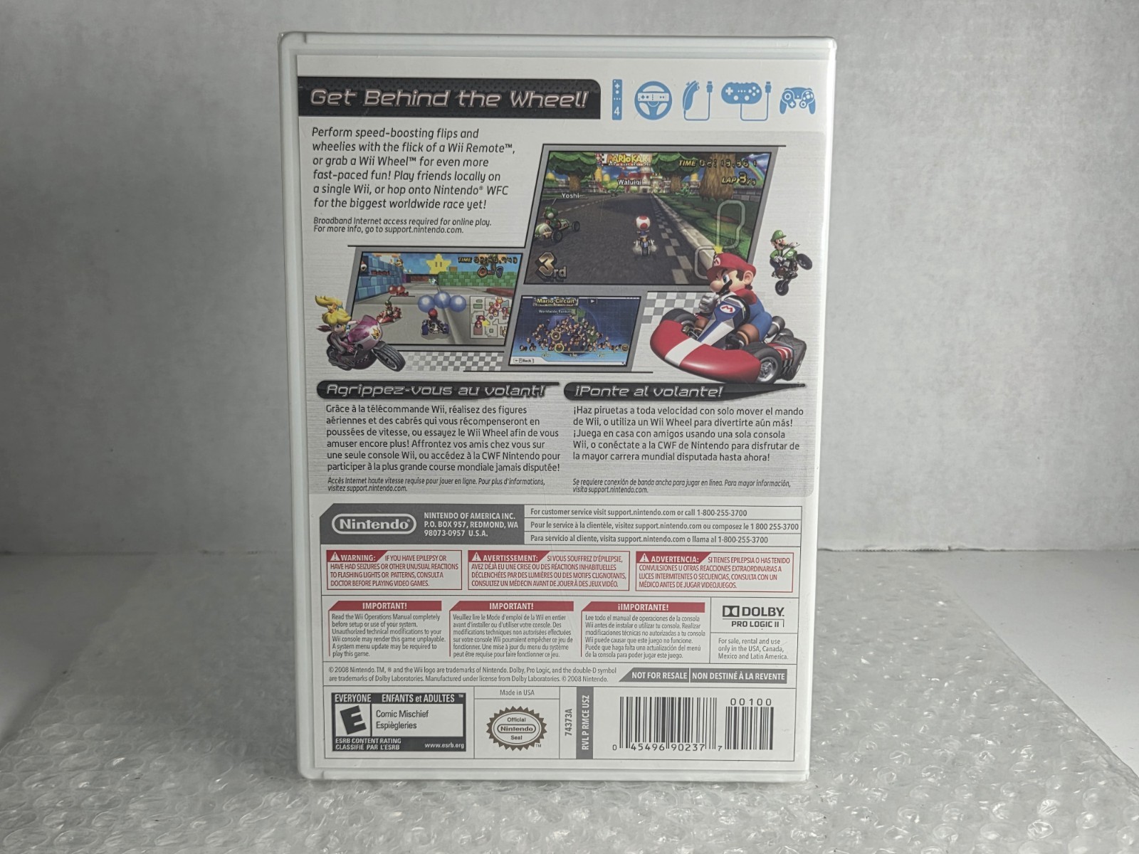 Mario Kart Wii 2008 Nintendo Wii Wii U Brand New NEW Factory Sealed NISB Kart Ra