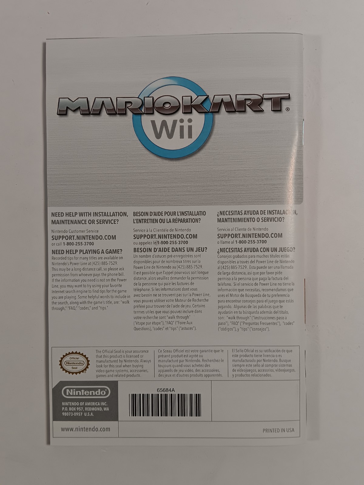 Mario Kart Wii (Nintendo Wii, 2008) CIB Complete w/ Manual – Tested