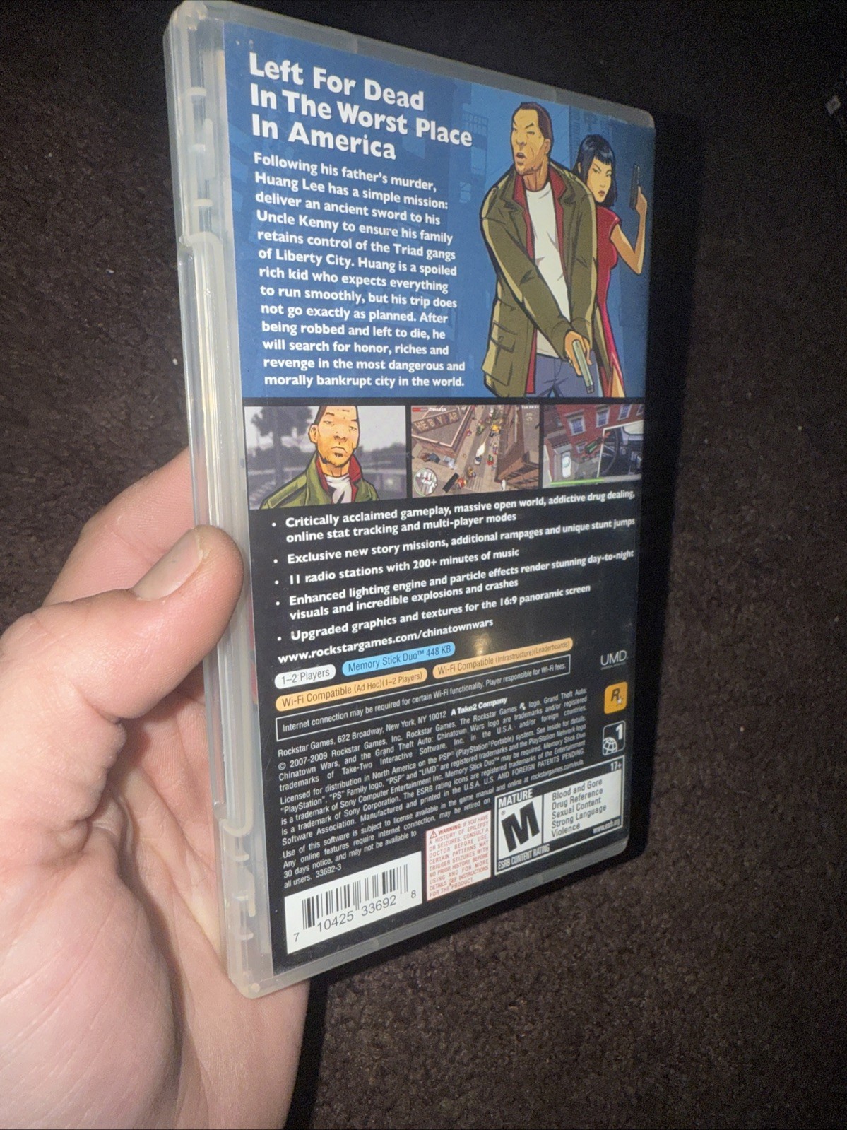 Grand Theft Auto: Chinatown Wars + Map And Manual Sony PSP, 2009 Complete & Map!