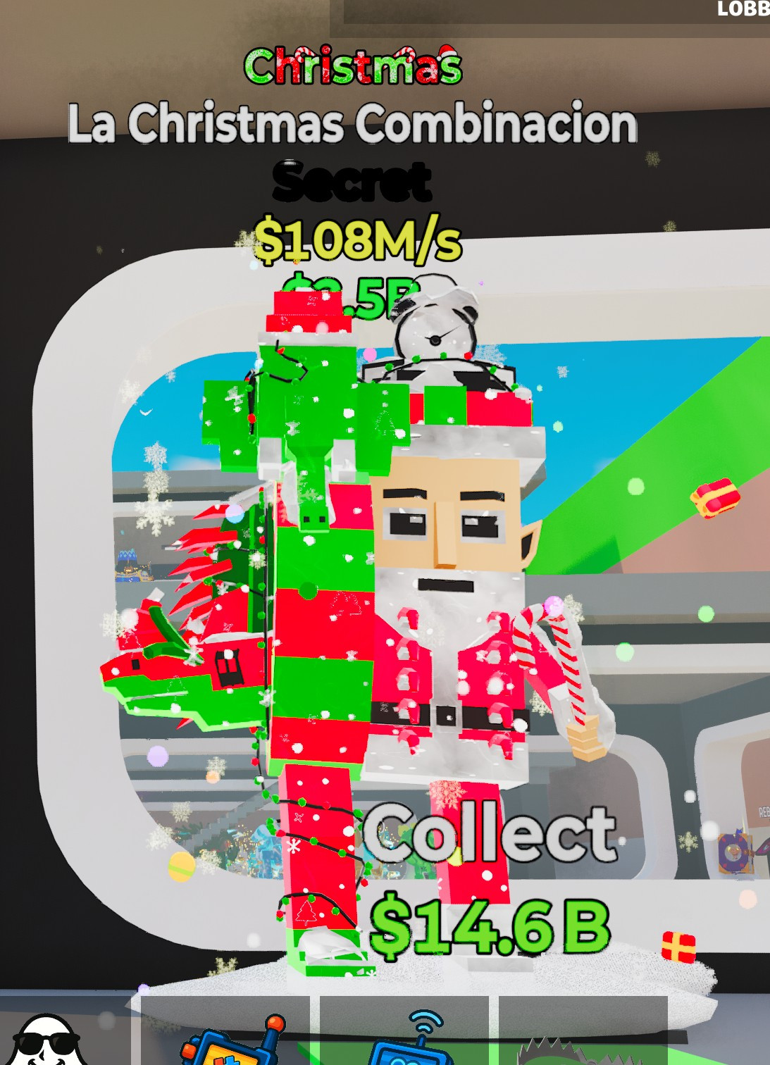 Steal The Brainrot La Christmas Combinacion- 108M/S; MAKE OFFER EXTREMELY RARE!!