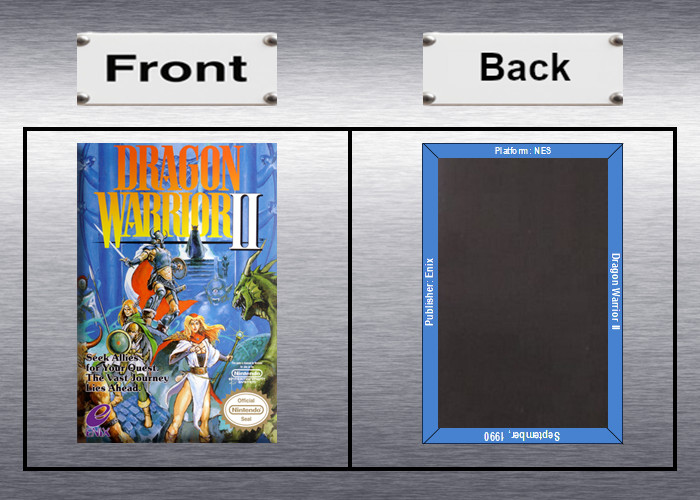 Dragon Warrior 1, 2, 3, 4 Video Game Box Art *NES* High Quality Magnet