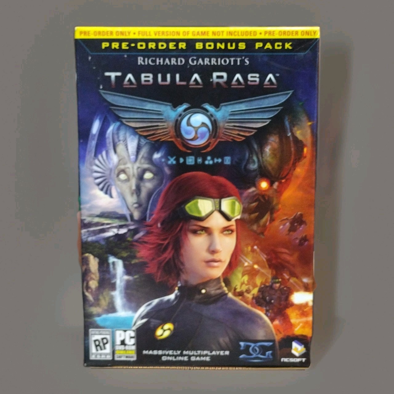 NCsoft Richard Garriott’s Tabula Rasa PC DVD-ROM Plus Pre-Order Bonus Online NEW