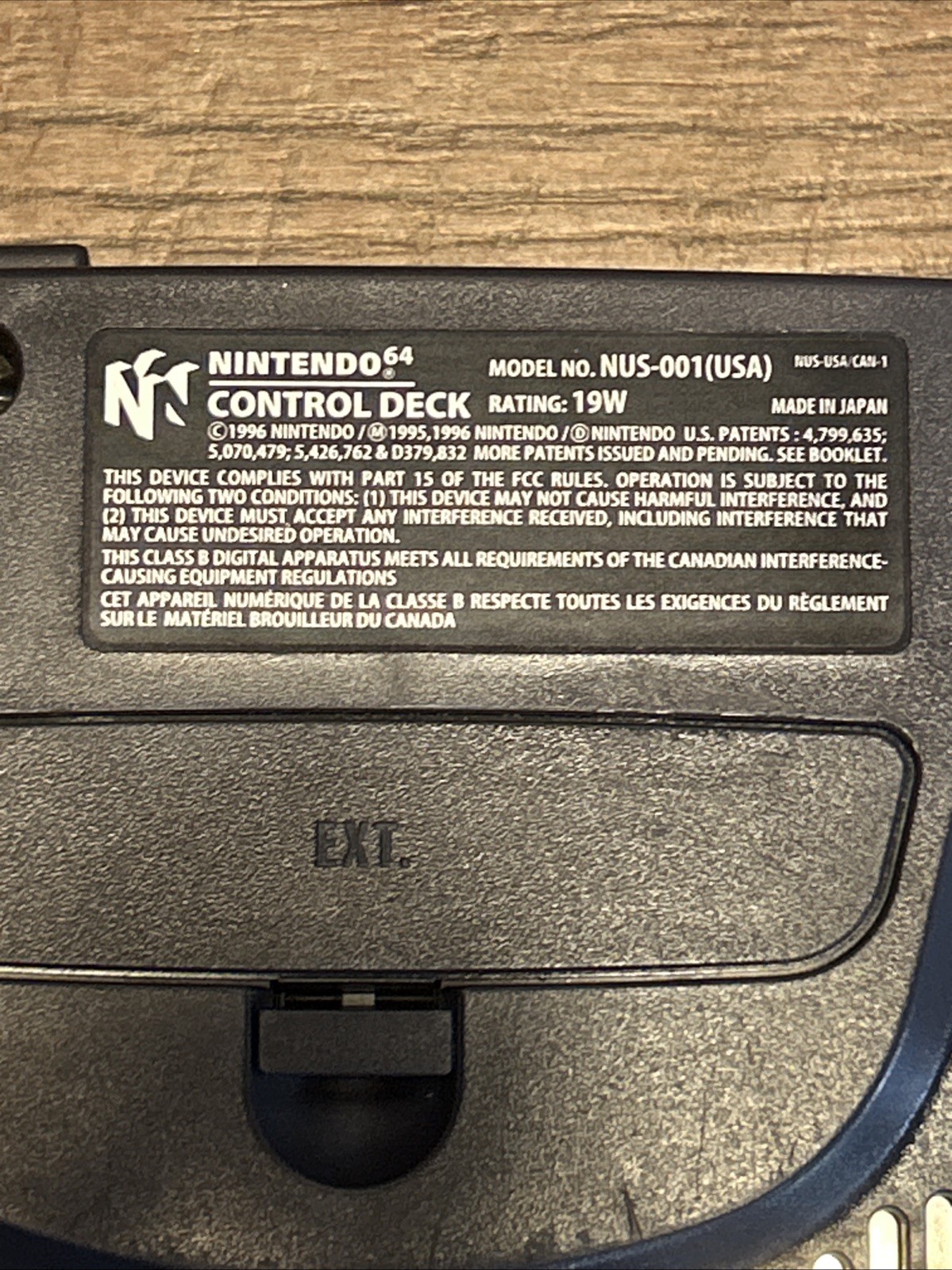 Nintendo 64 N64 Console NUS-001 USA-Gray Console Only-Tested/Working-READ!!
