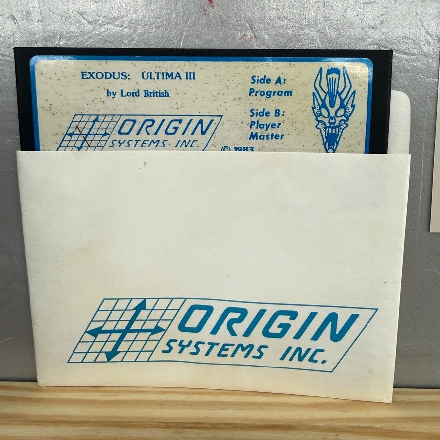 Ultima III Exodus Apple II Origin Systems Lord British 1983 Vintage Big Box RPG