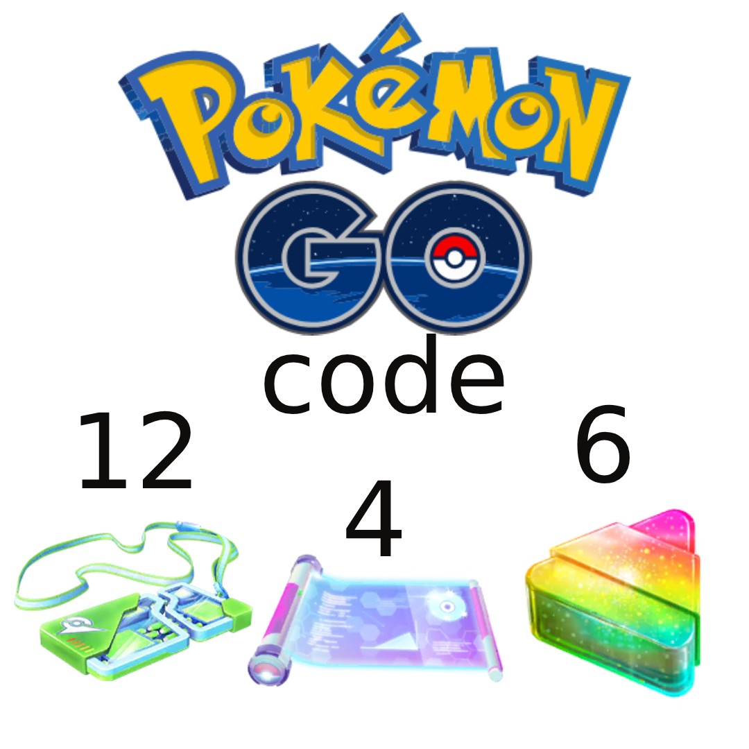 12x Premium Battle Pass, 4x Elite Charge TM, 6x Rare Candy XL. Pokemon Go Code