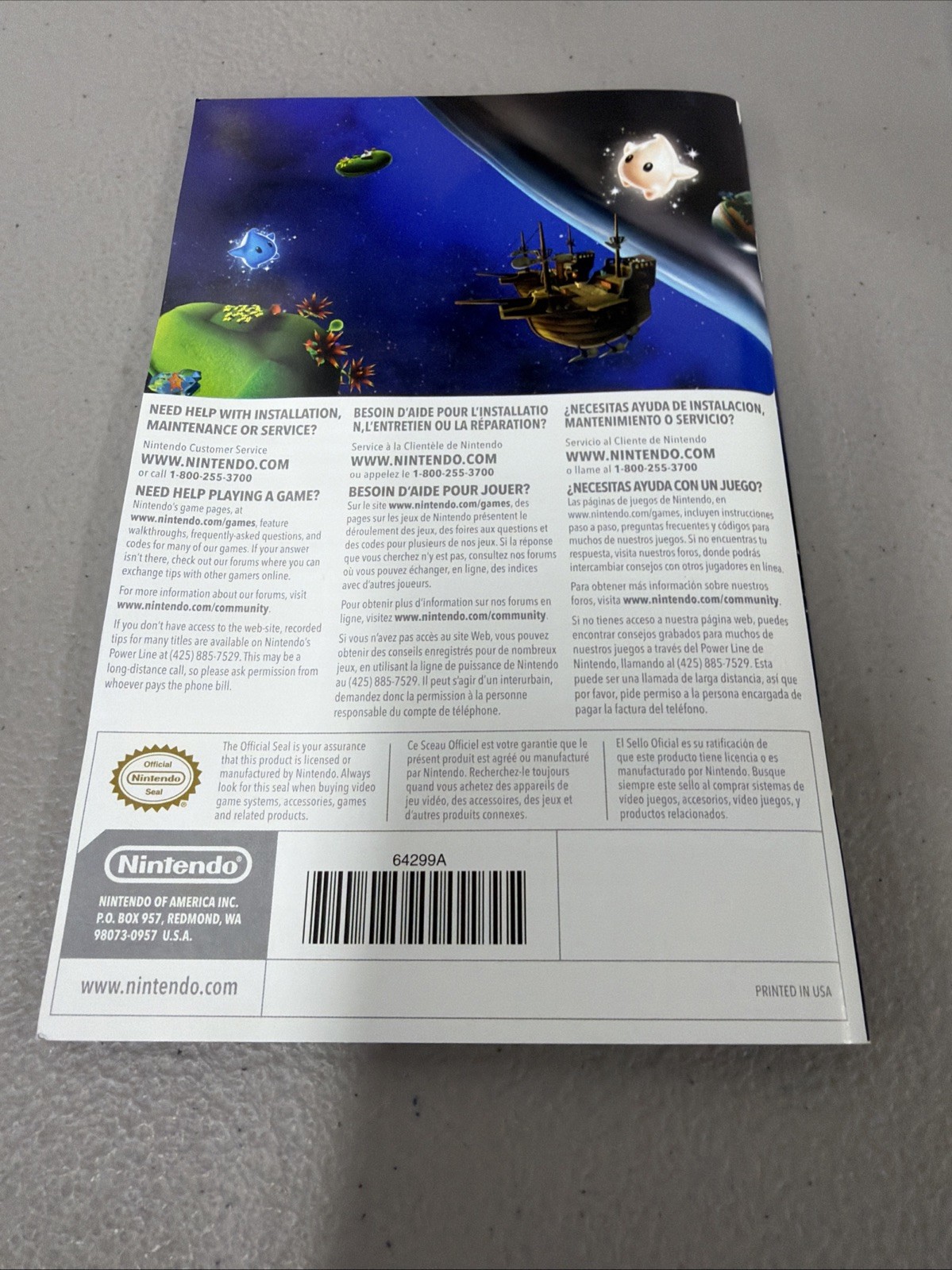 Super Mario Galaxy (Nintendo Wii, 2007) CIB Tested And Working