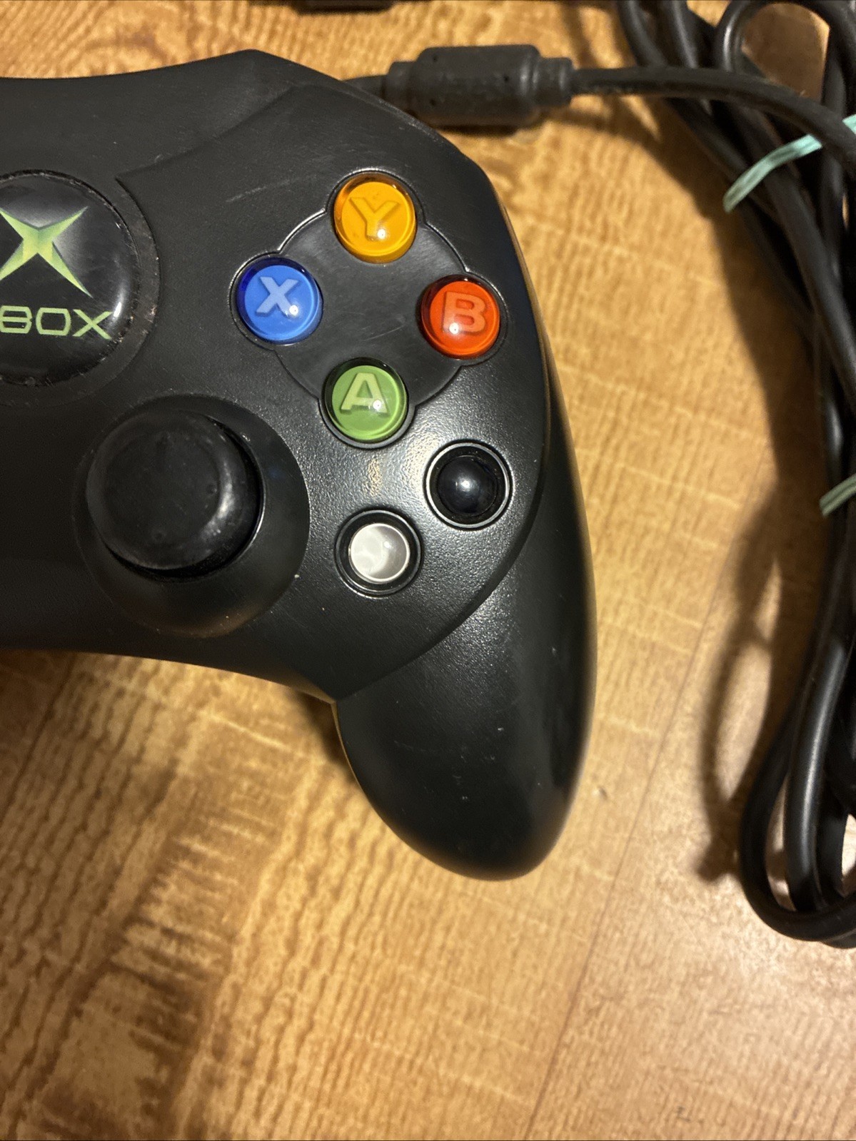 Original Xbox OEM Controller S Type Black X08-69873 Tested Working