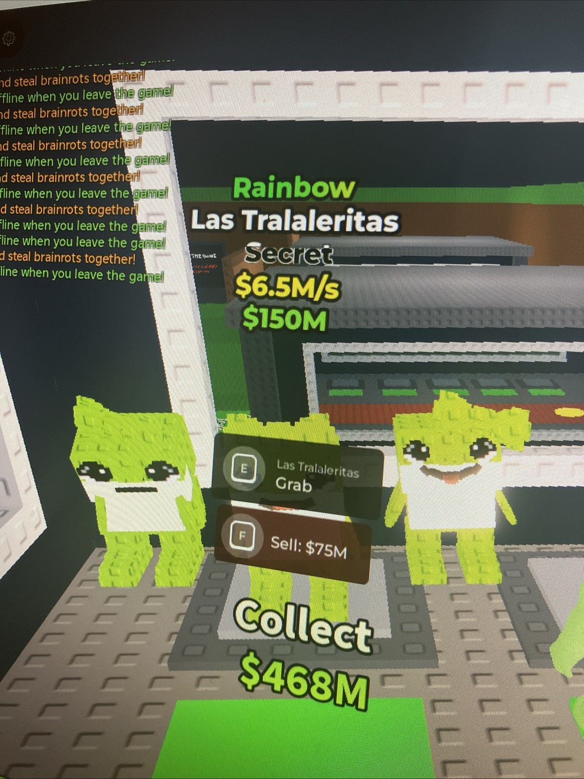 Steal A Brainrot Los Tralaleritos Rainbow Limited Edition