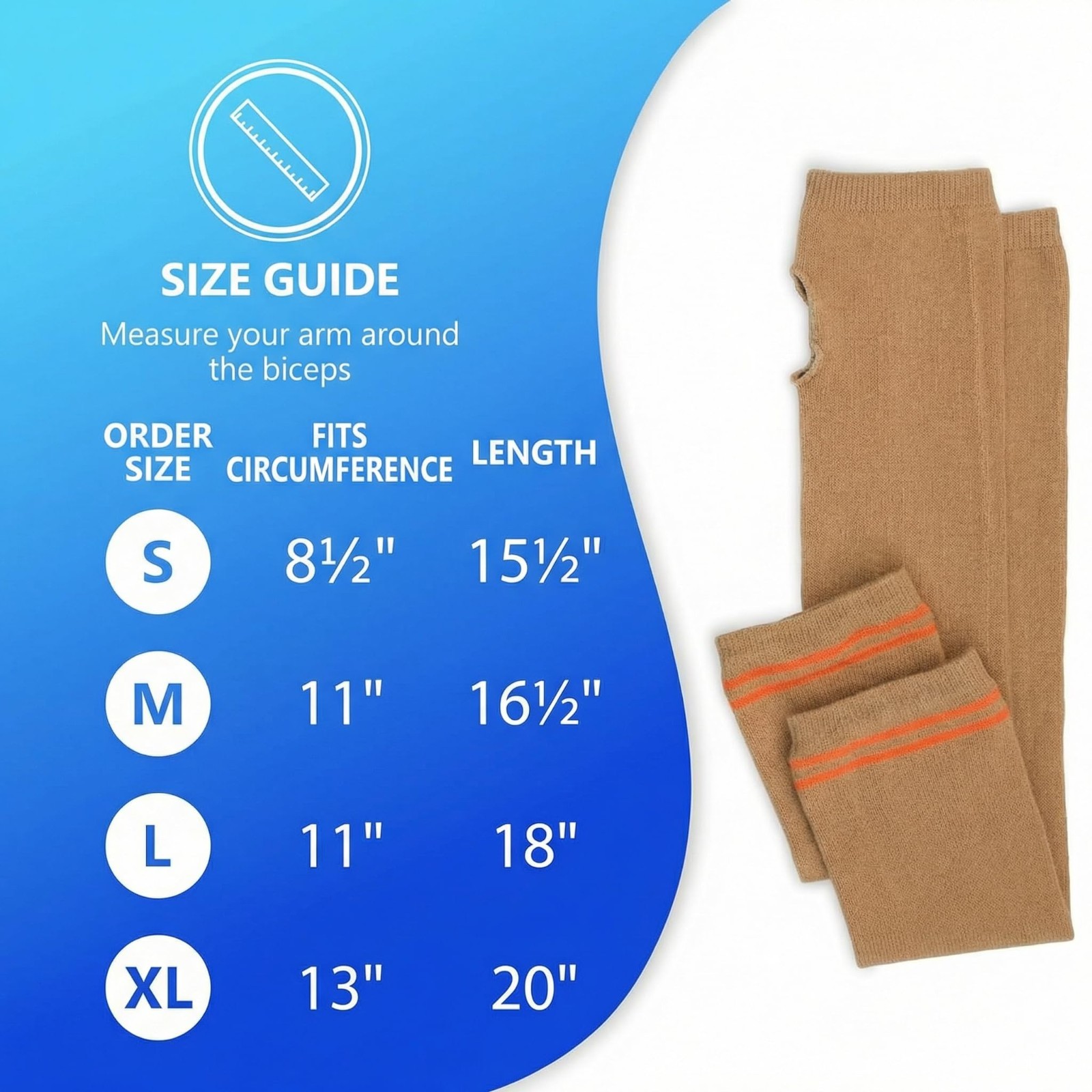 Washable Arm Skin Protectors – Pair for Sensitive Thin Skin, Prevent Tears & Abr