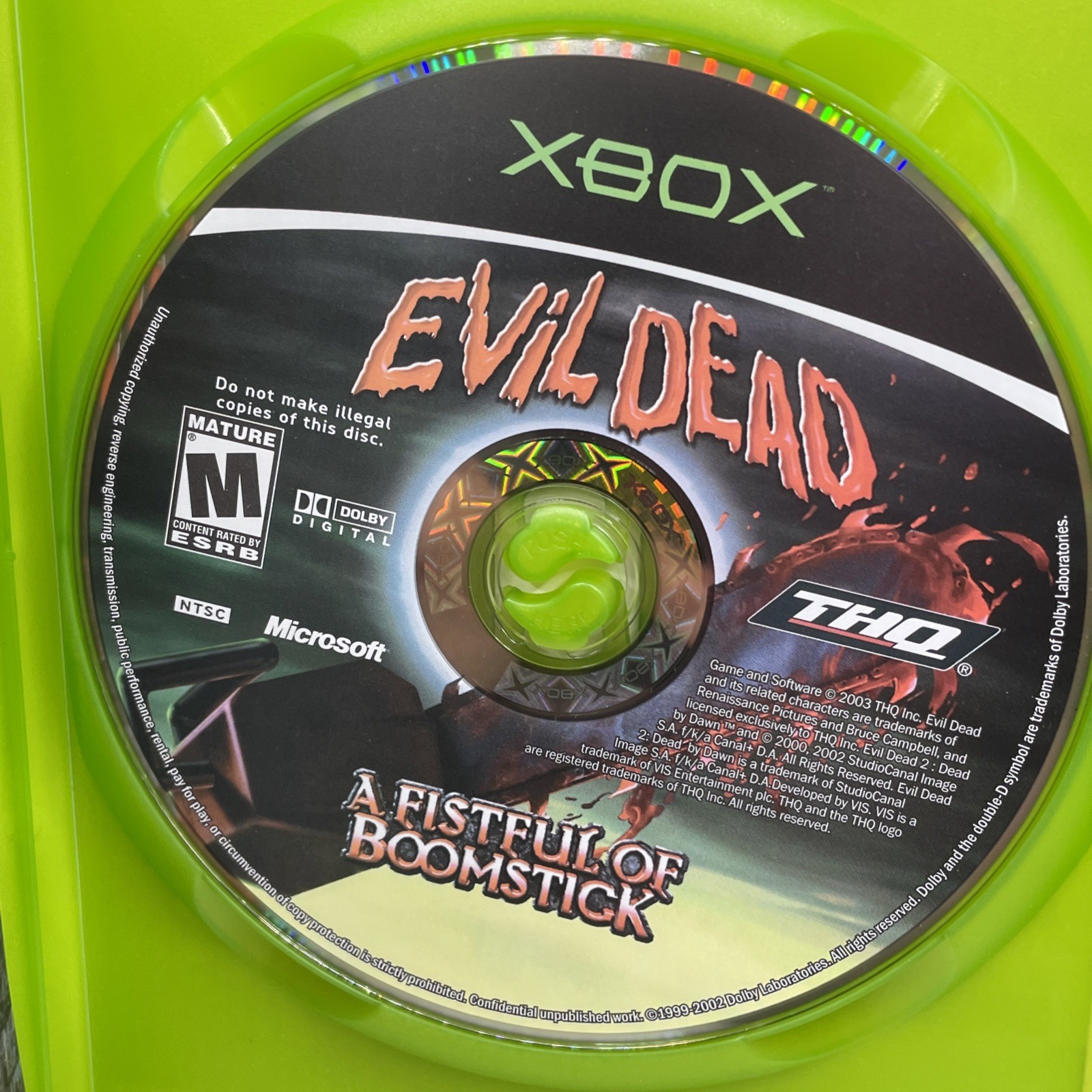 Evil Dead A Fistful of Boomstick (Microsoft Xbox, 2003) Complete CIB