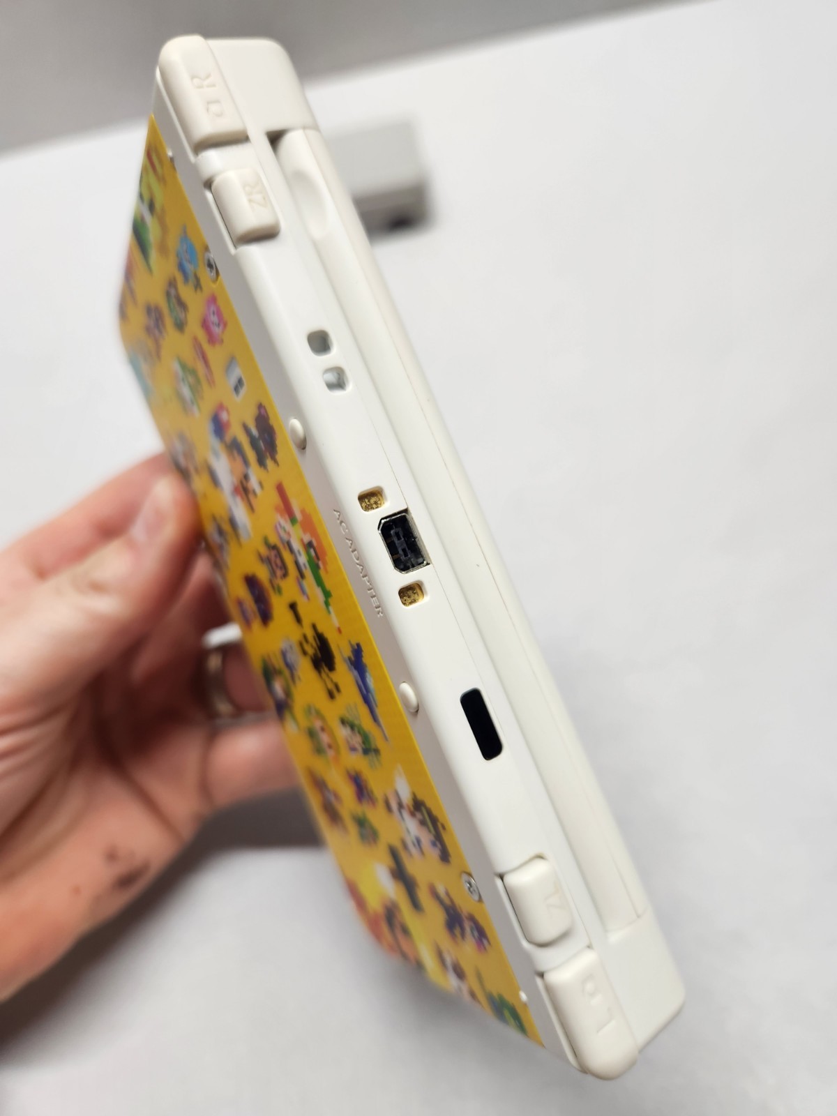 Nintendo 3DS Model Ktr-001 W/ Kisekae Mario Maker Plate Tested W/Non Oem Charger