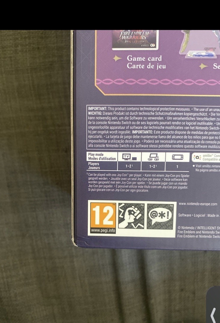 Fire Emblem Warriors Three Hopes Limited Edition NS EU US Seller In Hand