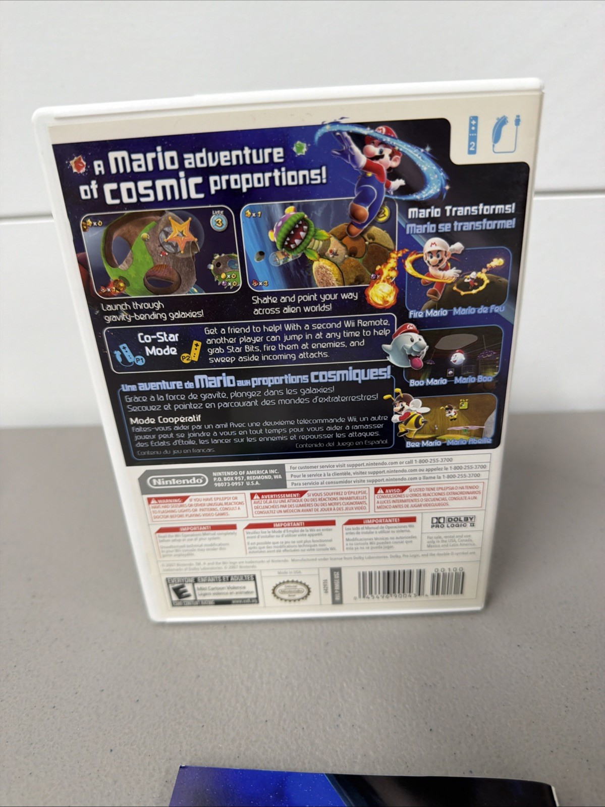 Super Mario Galaxy (Nintendo Wii, 2007) CIB Tested And Working