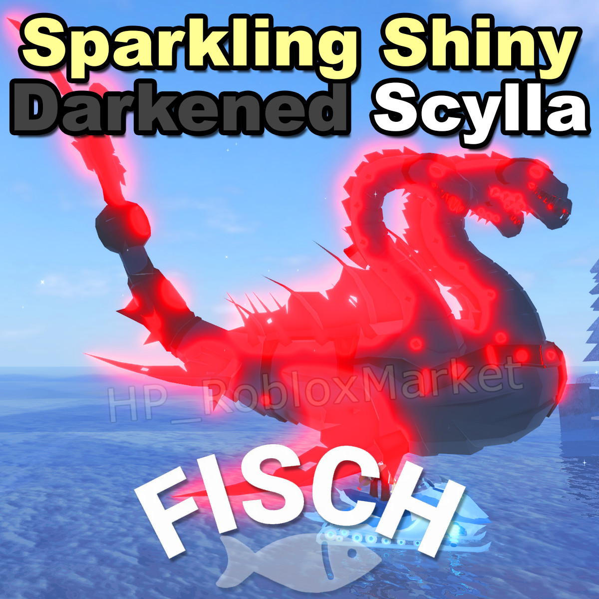 🐟 **Sparkling Shiny DARKENED Scylla** | FAST DELIVERY⚡- Fisch