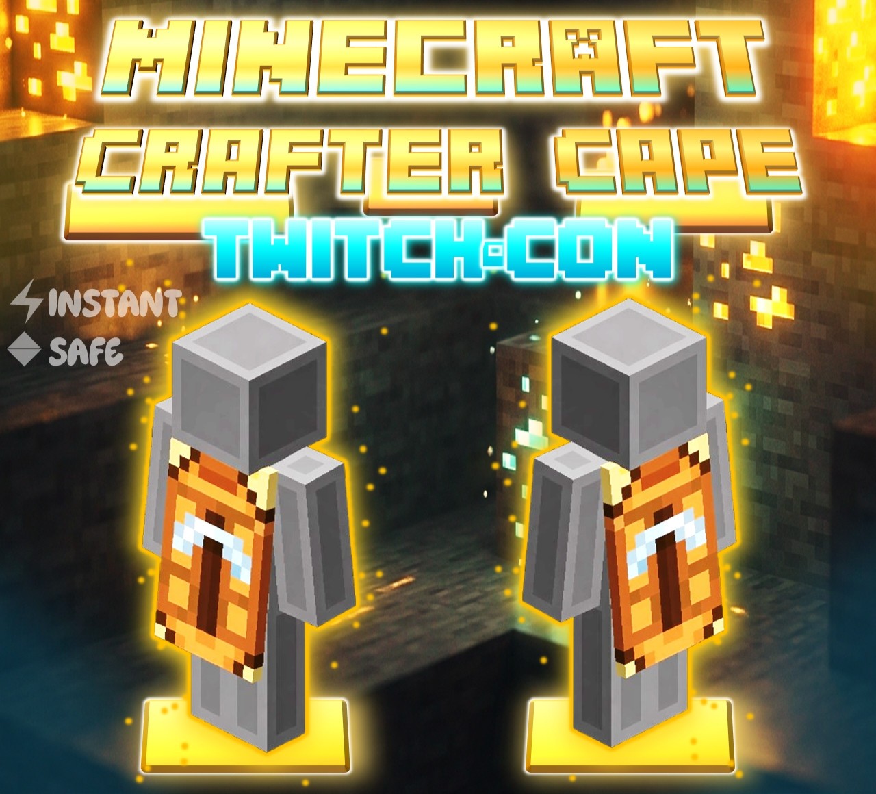 [GOOD REVIEWS] Minecraft Crafter Cape Twitchcon 2026! [INSTANTLY AVAILABLE!]
