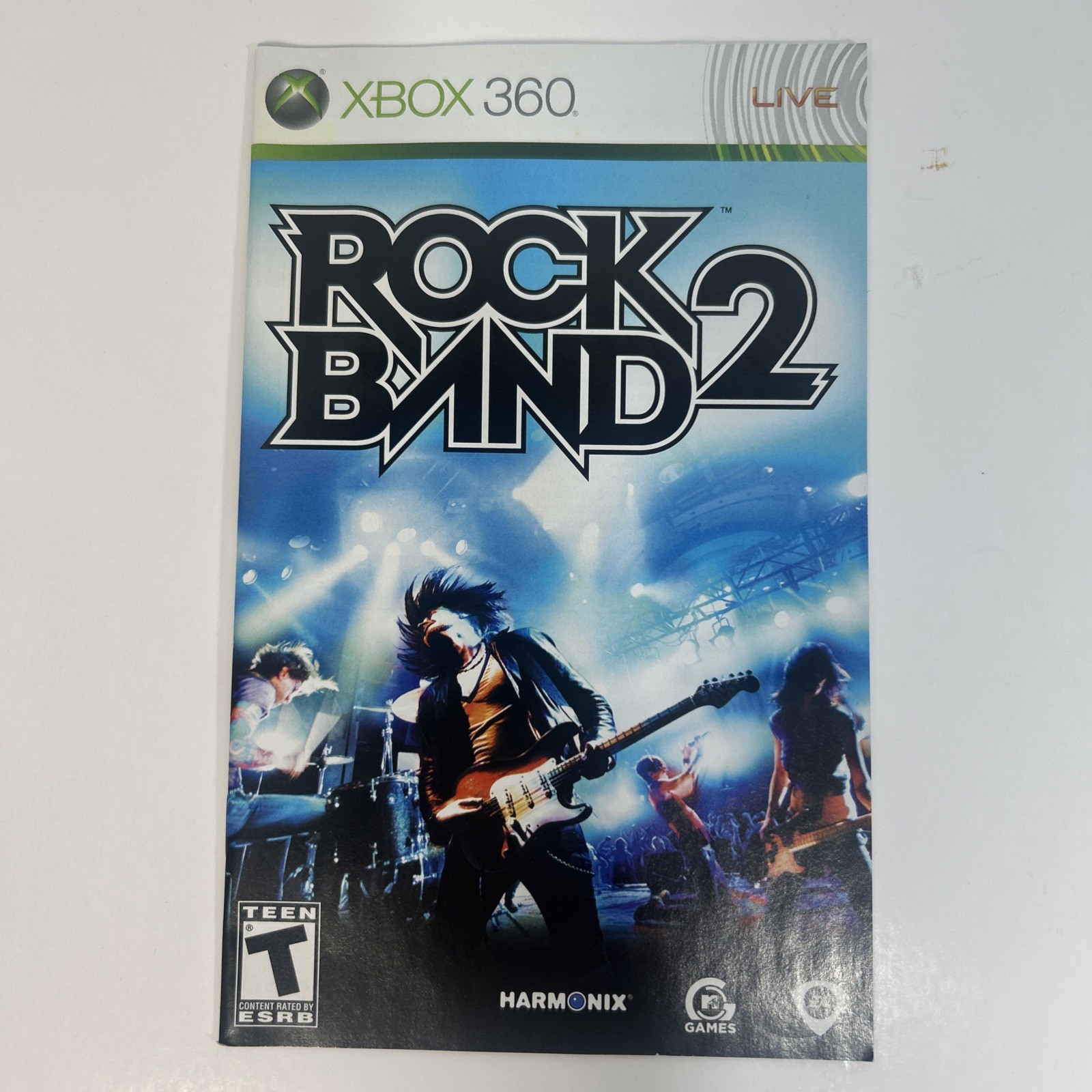 Xbox 360 RedOctane Wireless Guitar Controller + Rock Band 2 Tested Works
