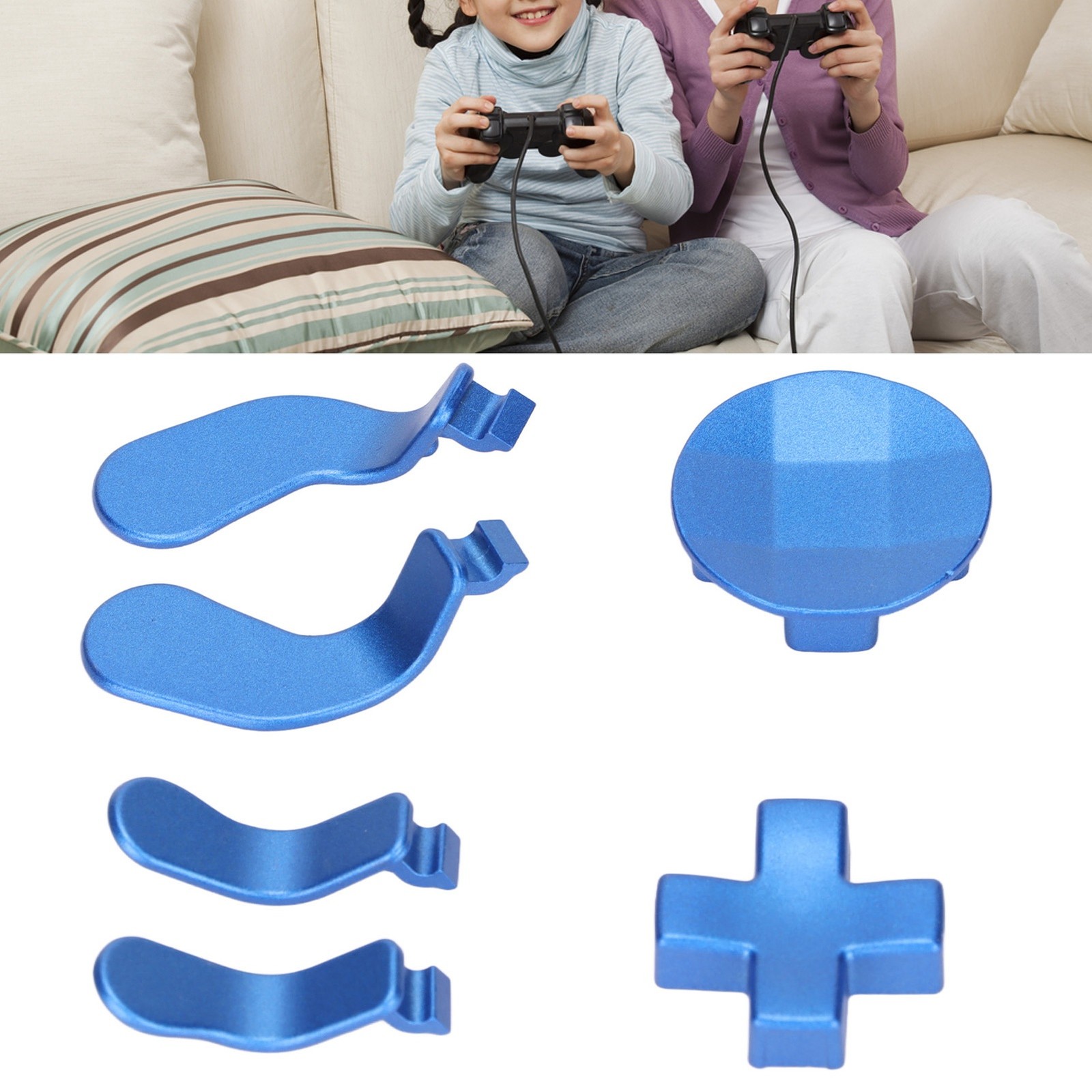 Stainless Steel Metal D Pads Paddles Replacement Controller Accessories For CKPF
