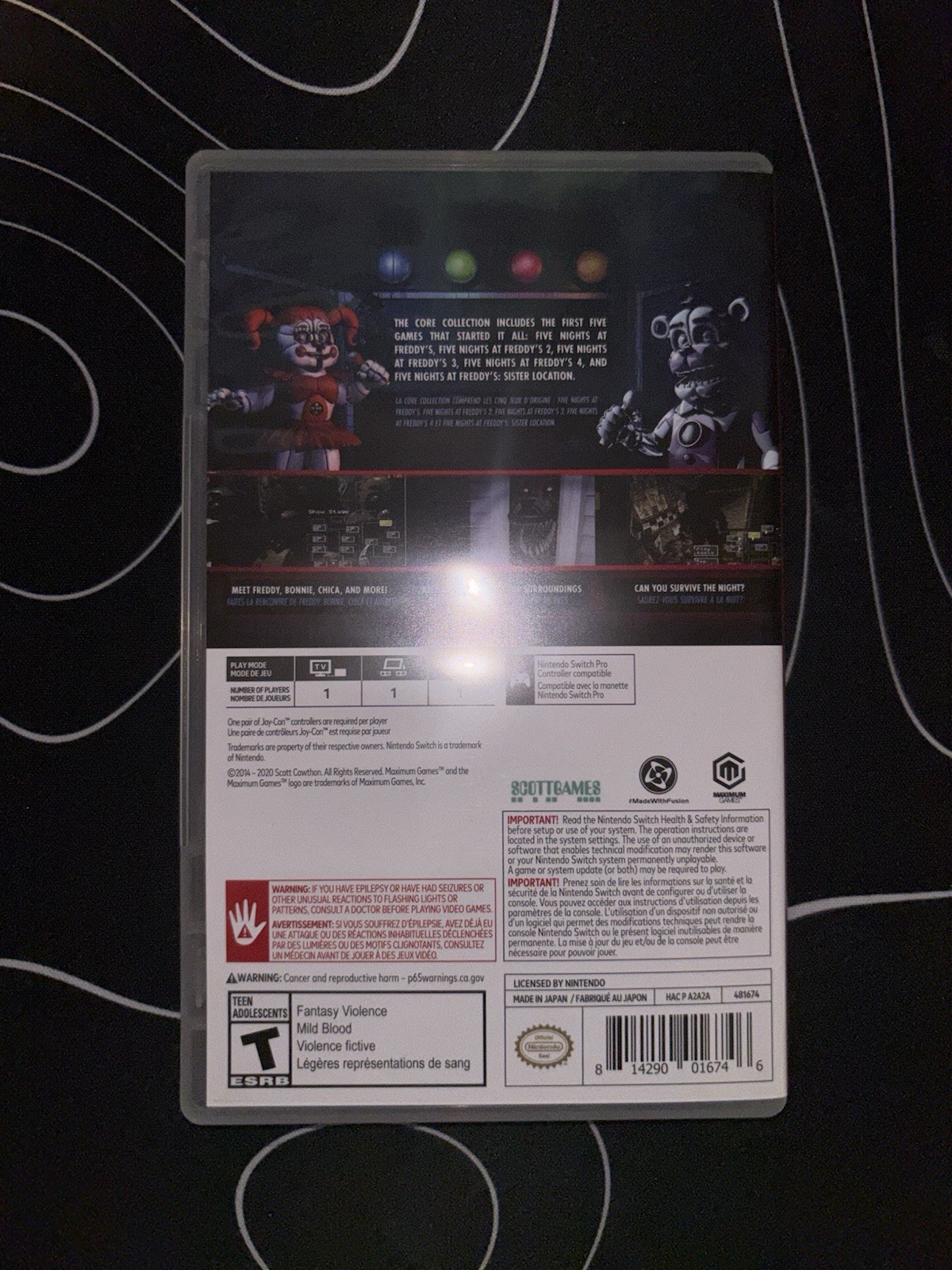 Five Nights at Freddy’s Core Collection for Nintendo Switch Cartridge/Case
