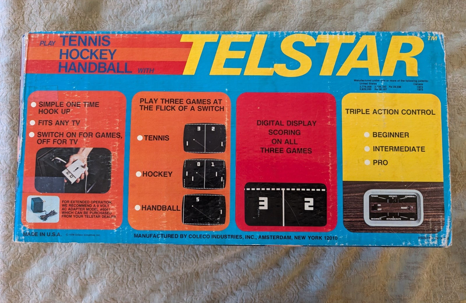 Vintage 1977 Coleco Telstar Alpha Console – Tennis/ Hockey/ Handball AS IS