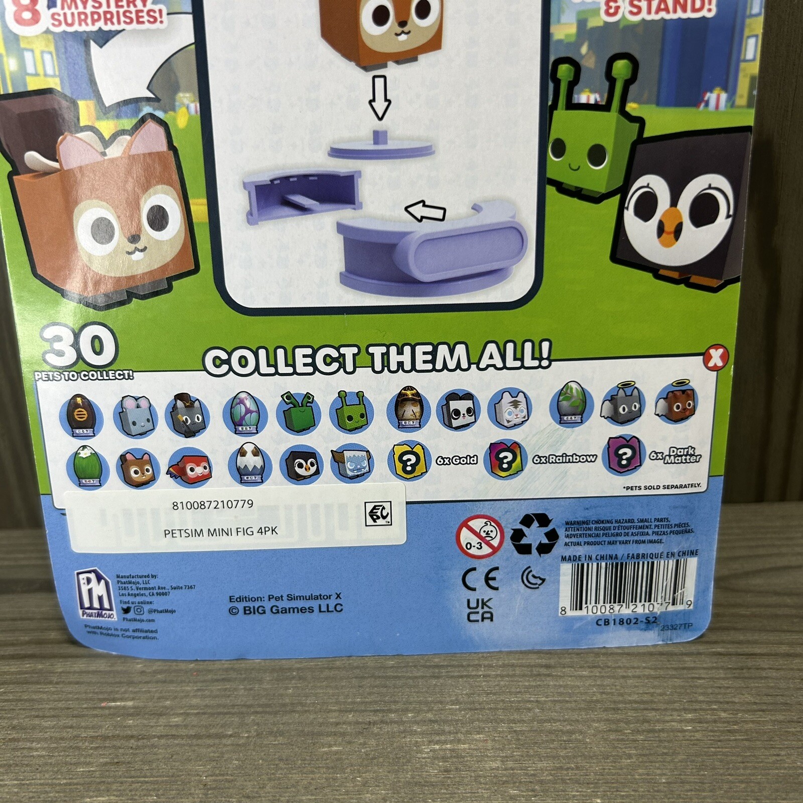Phatmojo Simulator X Mystery Pet Minifigure Collectibles – 4 Pack