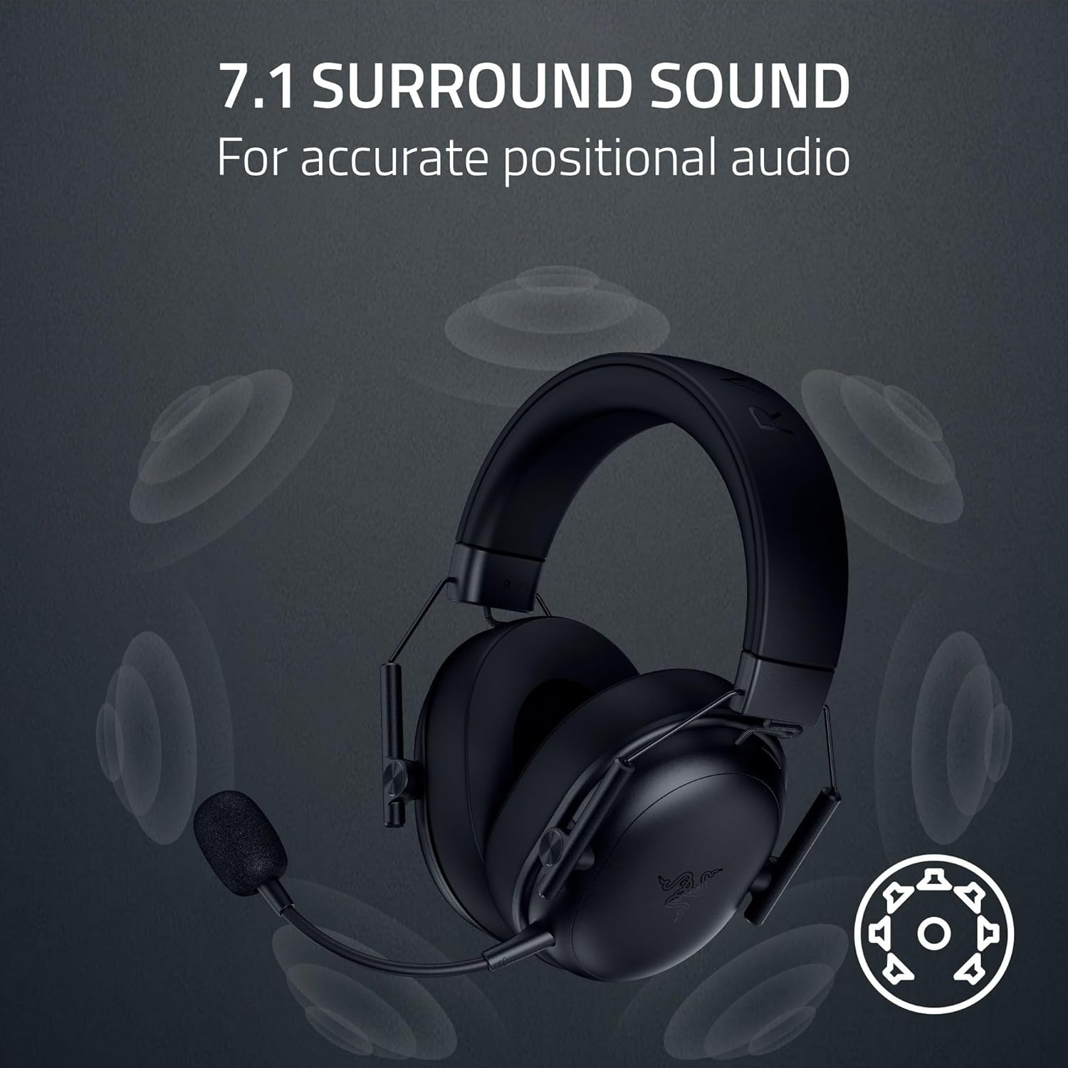 Razer Blackshark V3 X Hyperspeed Wireless Gaming Headset for PC: 50Mm Drivers