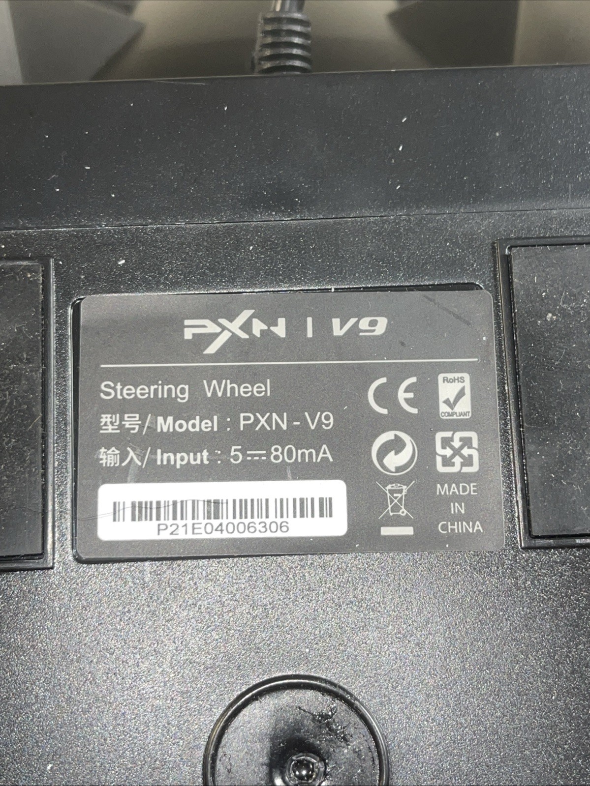 PXN V9 USB Gaming Steering Wheel Only & Clamps Only Tested VG