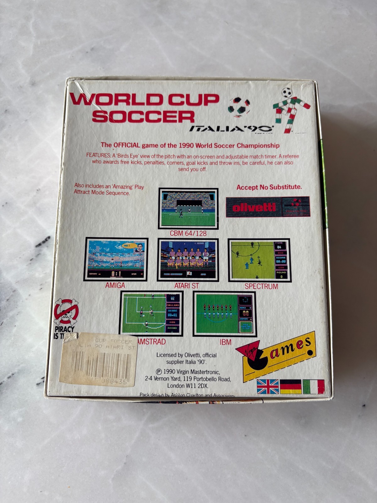 ATARI ST – WORLD CUP SOCCER ITALIA 90 (ORIGINAL)