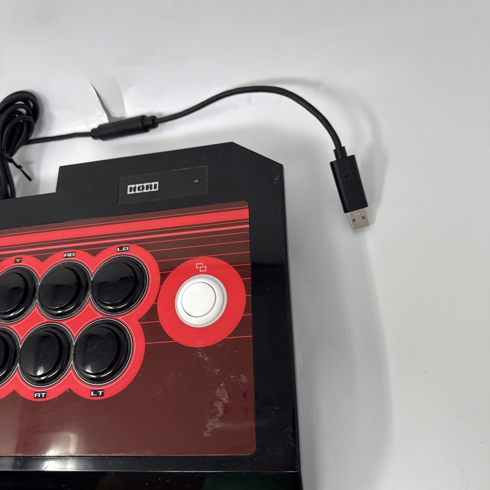 TESTED – Xbox Hori Real Arcade Pro V Red / Black Arcade Controller Hayabusa